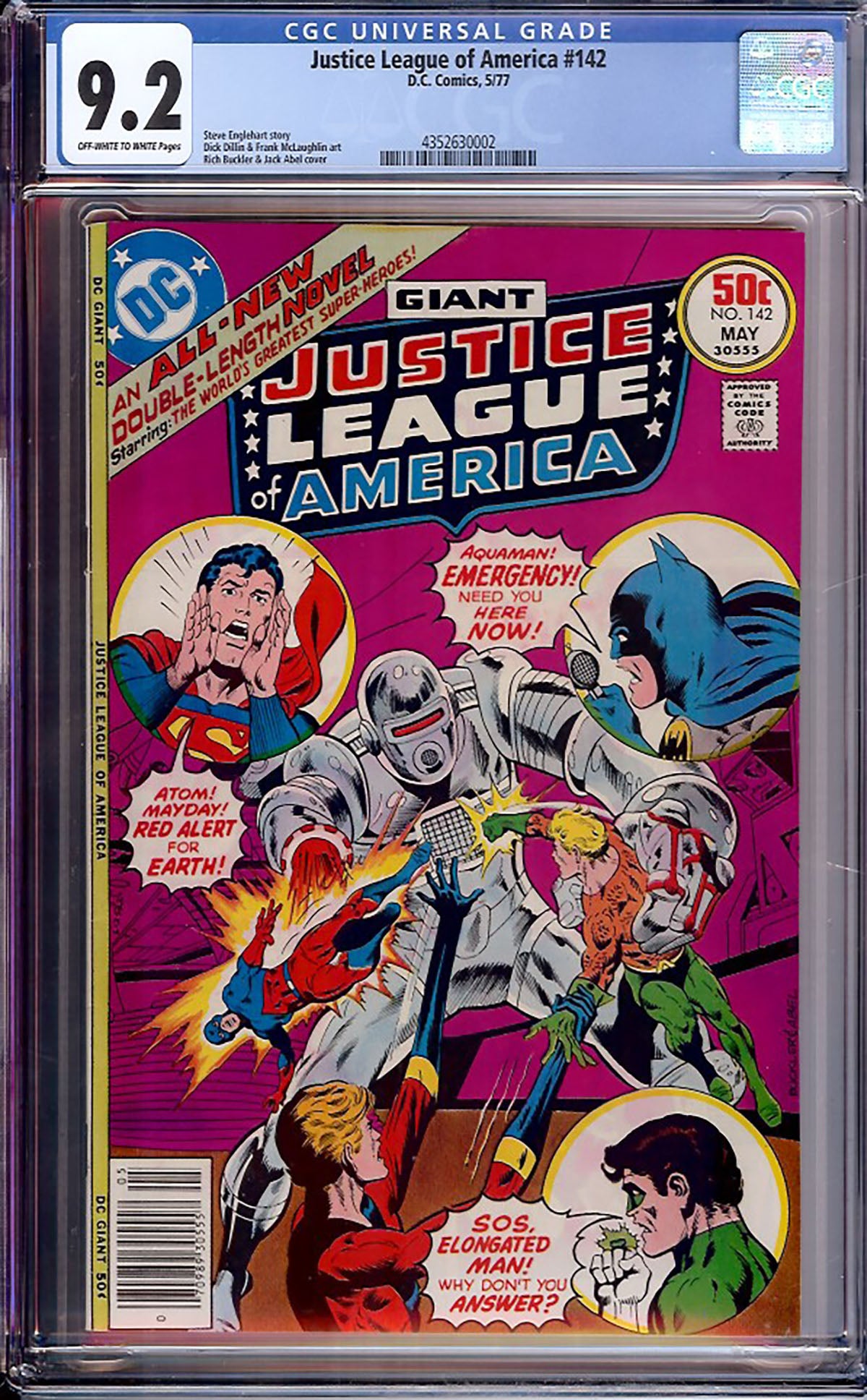 Justice League of America #142 (DC, 1977) CGC 9.2