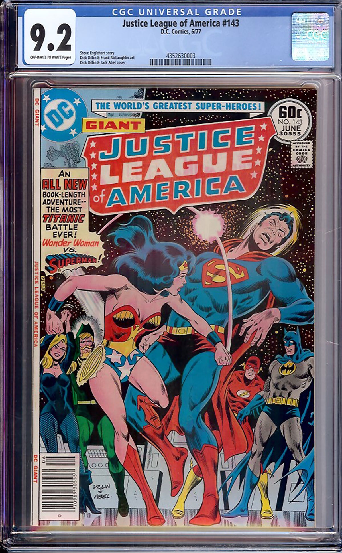 Justice League of America #143 (DC, 1977) CGC 9.2