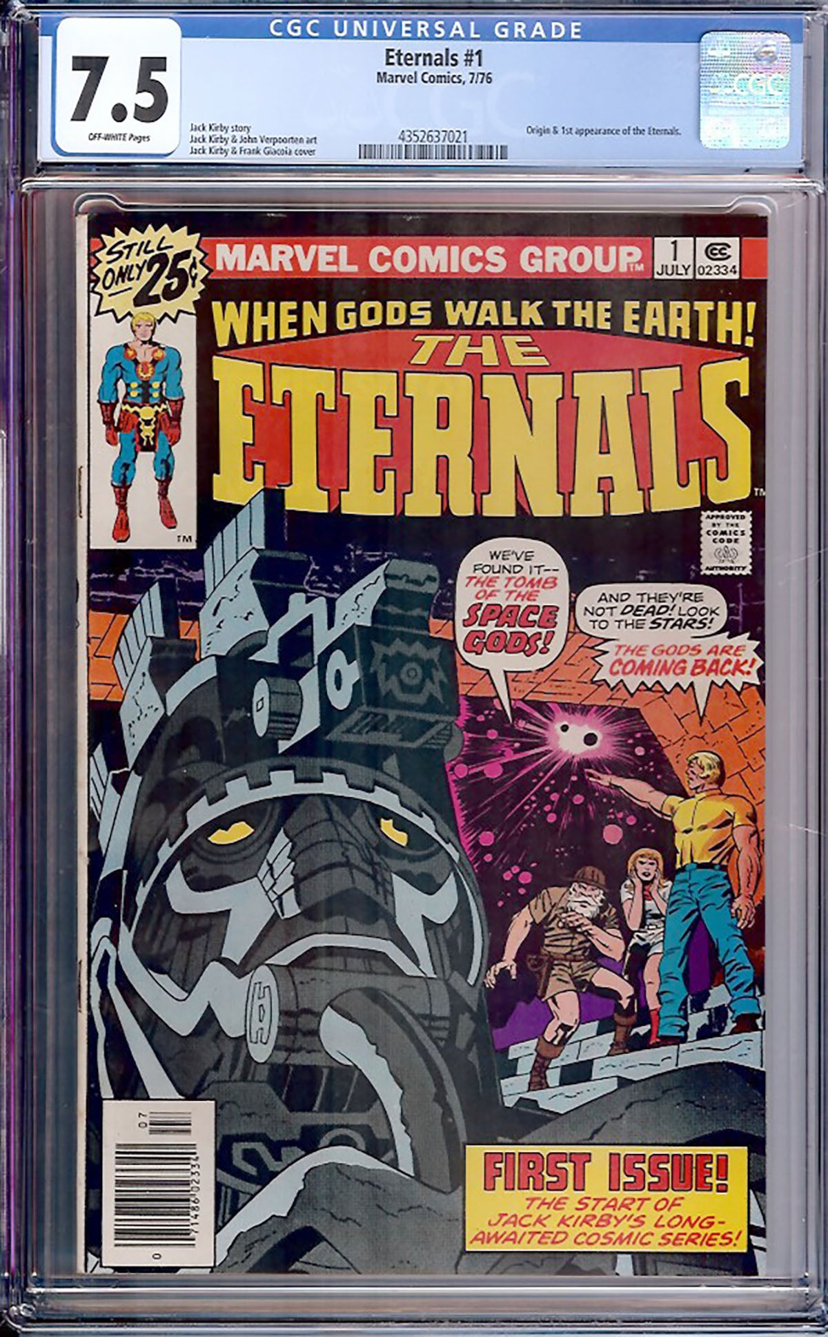 Eternals #1 (1976, Marvel Comics) CGC 7.5