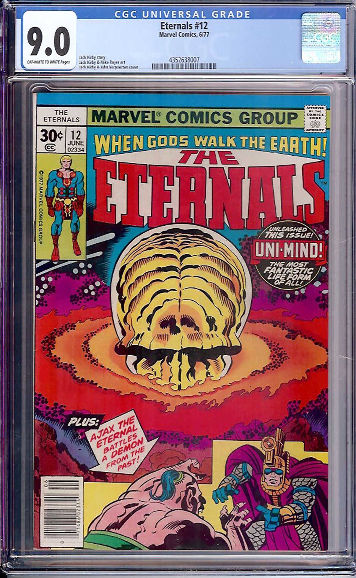 Eternals #12 (1977, Marvel Comics) CGC 9.0