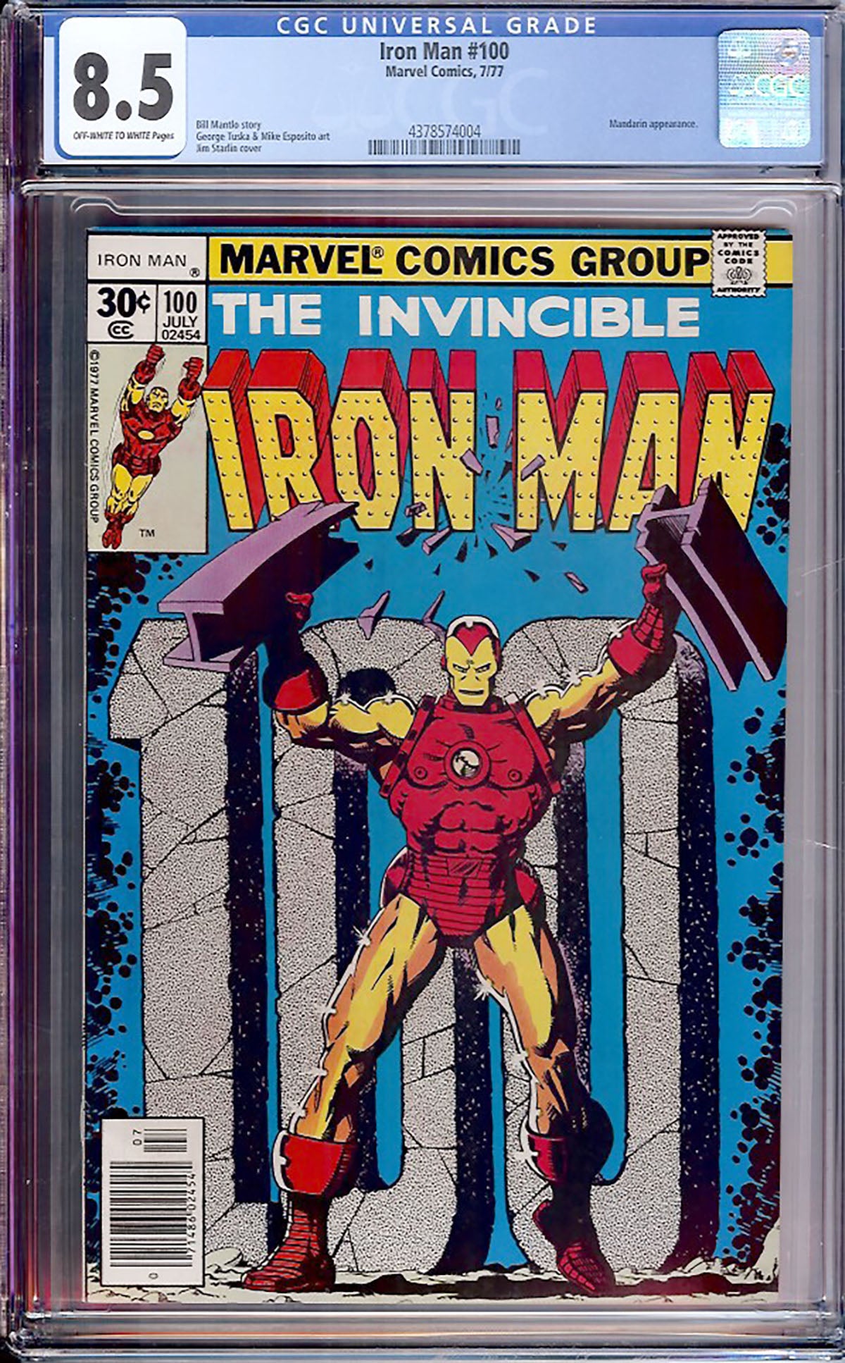 Iron Man #100 (Marvel, 1977) CGC 8.5