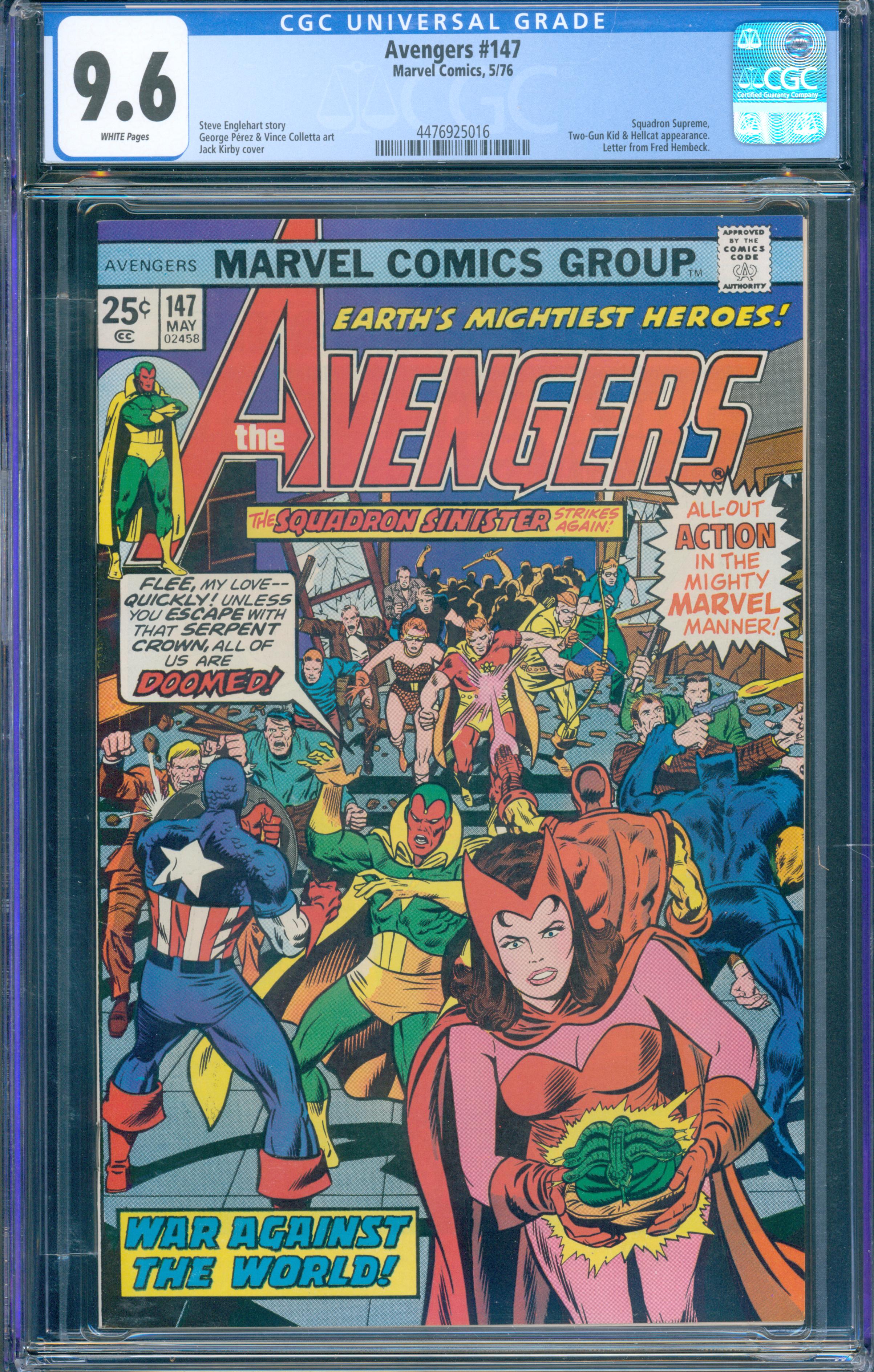 Avengers #147 (Marvel, 1976) CGC 9.6