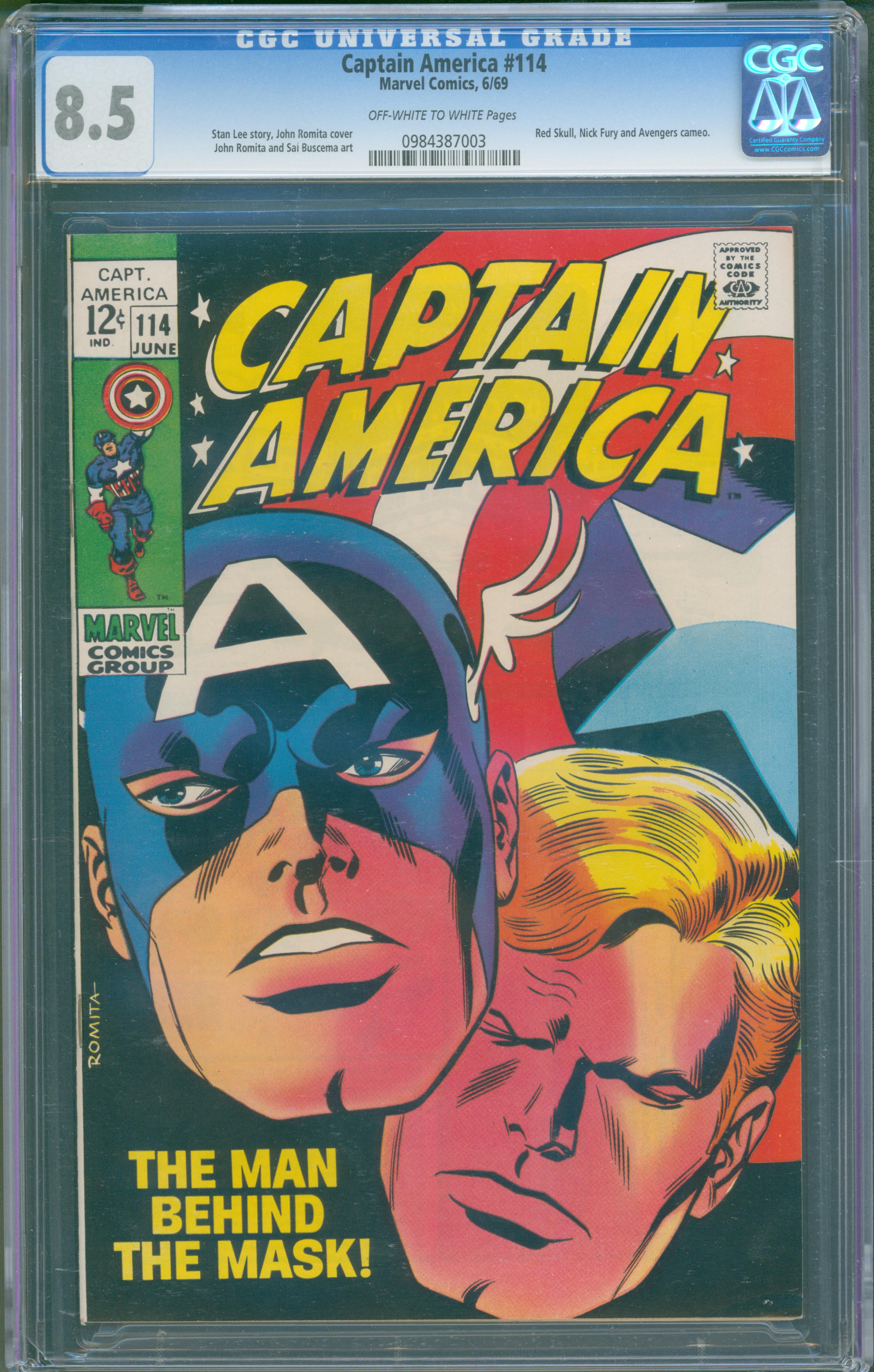 Captain America #114 (Marvel, 1969) CGC 8.5