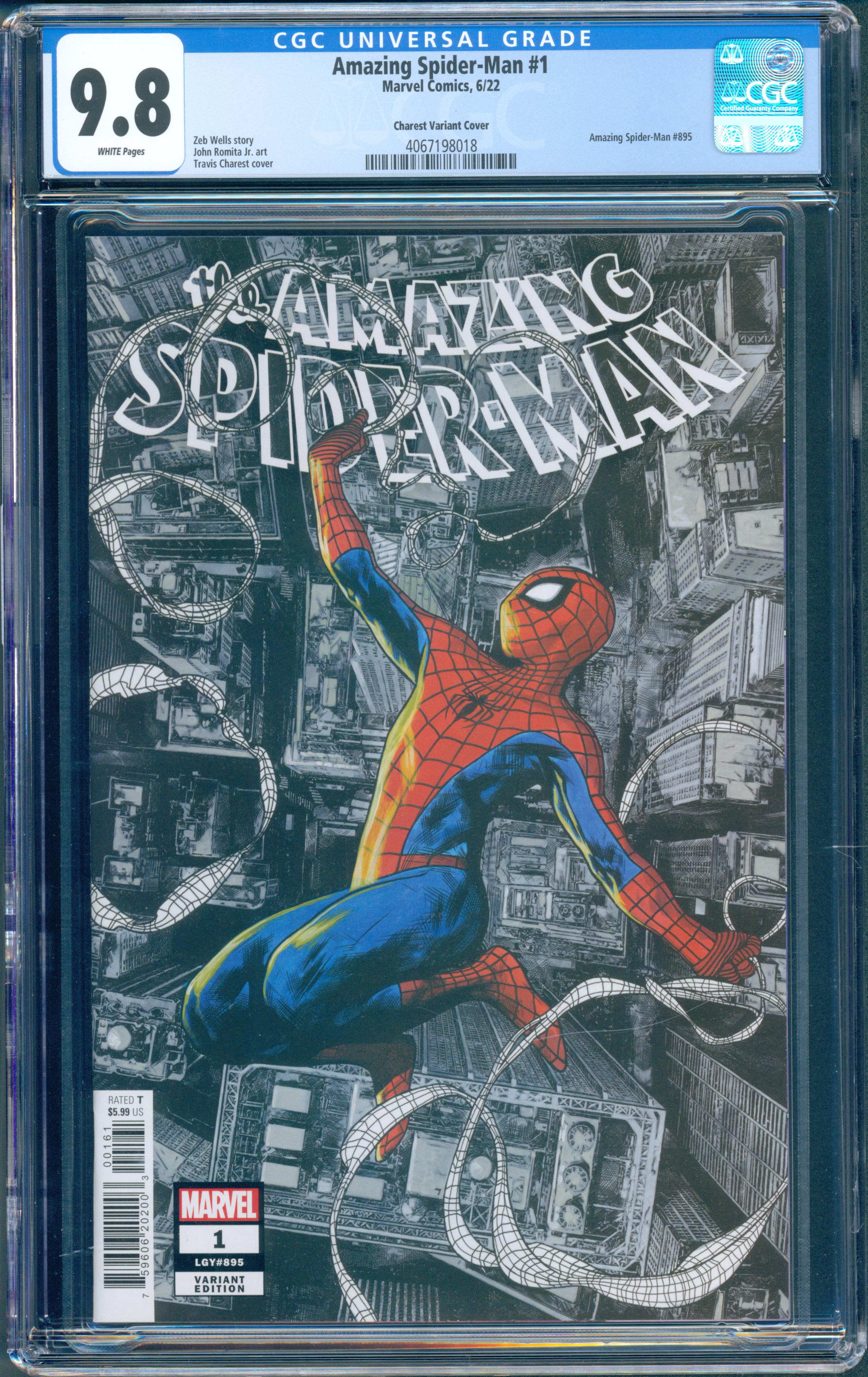 Amazing Spider-Man #1 (Marvel, 2022) CGC 9.8 Charest Variant