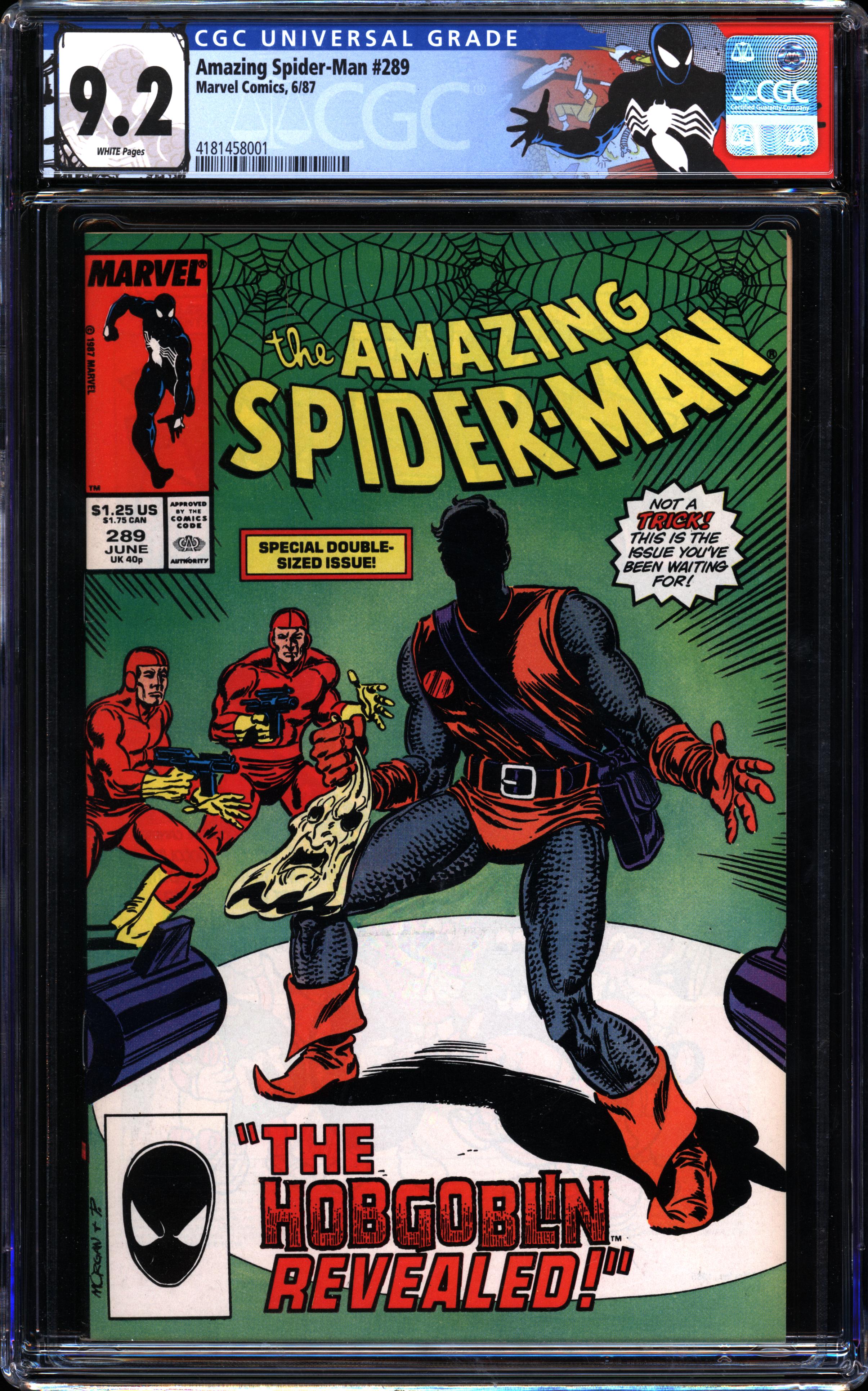 Amazing Spider-Man #289 (Marvel, 1987) CGC 9.2