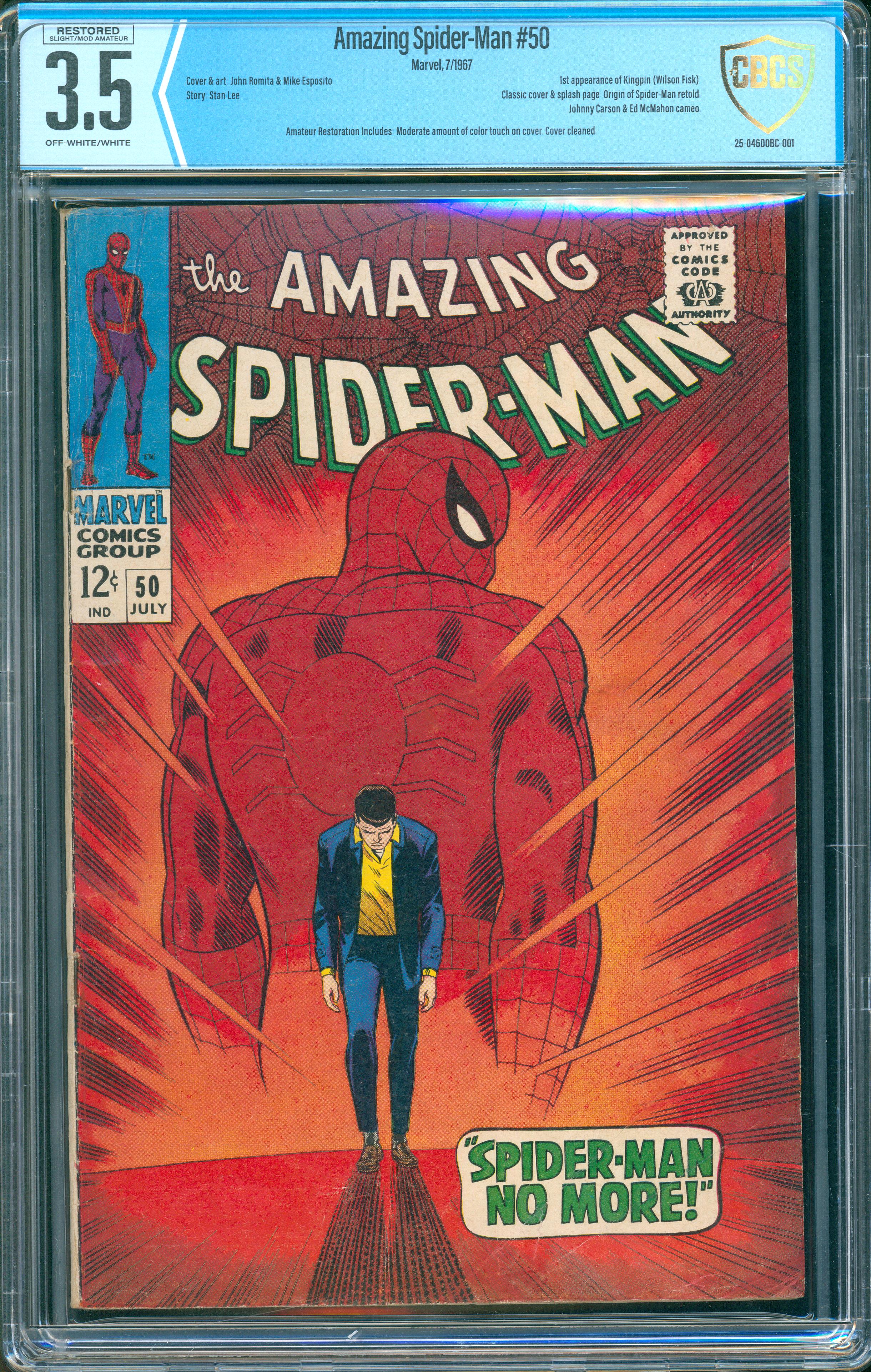 Amazing Spider-Man #50 (Marvel, 1967) CBCS 3.5