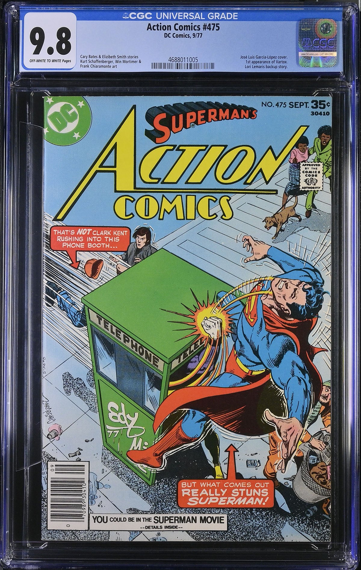 Action Comics #475 (DC, 1977) CGC 9.8 – HIGHEST GRADED
