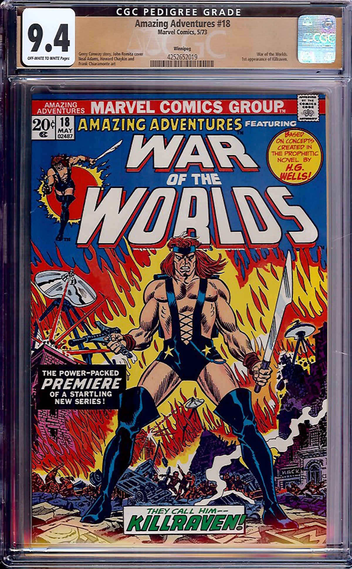 Amazing Adventures #18 (Marvel Comics, 1973) CGC 9.4