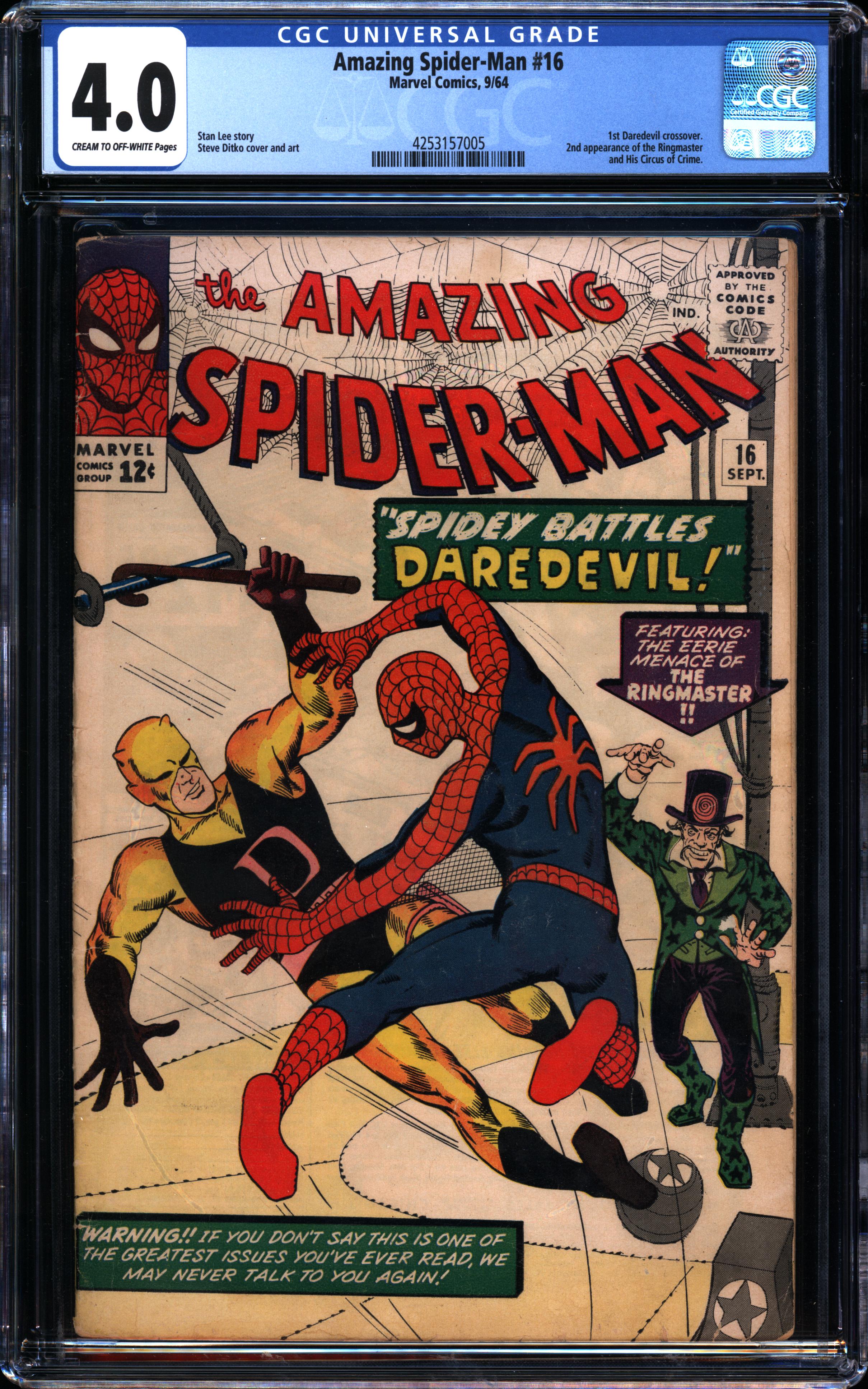 Amazing Spider-Man #16 (September 1964, Marvel) CGC 4.0