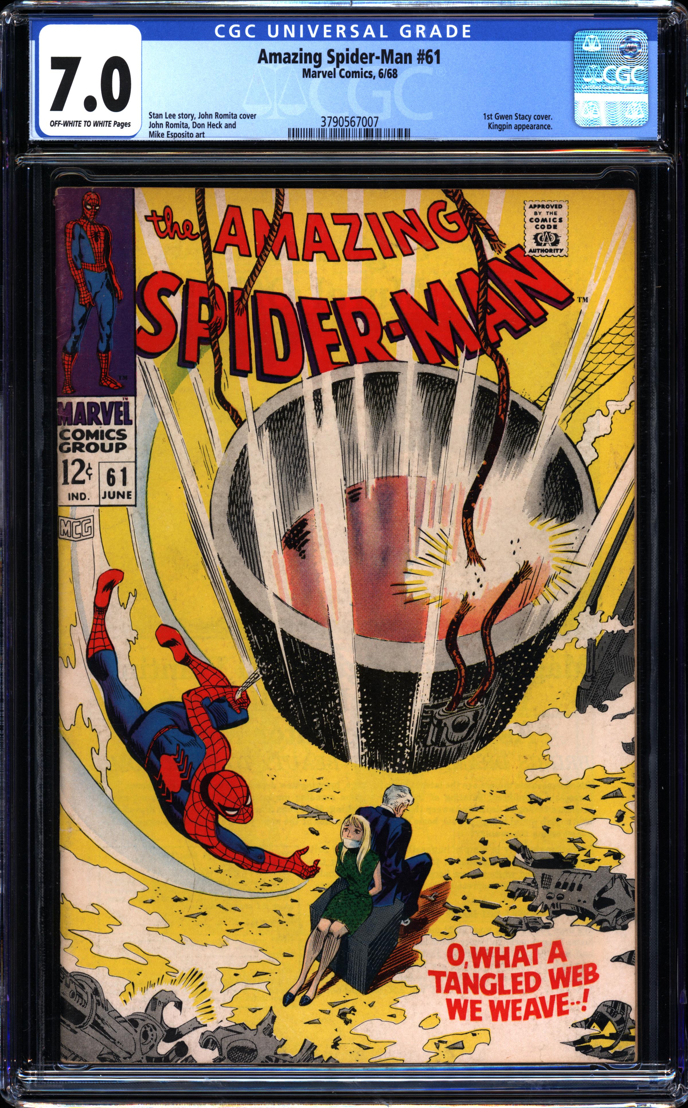 Amazing Spider-Man #61 (June 1968, Marvel) CGC 7.0