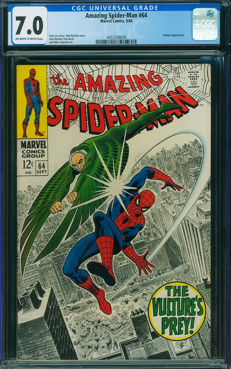 Amazing Spider-Man #64 (Marvel, 1968) CGC 7.0