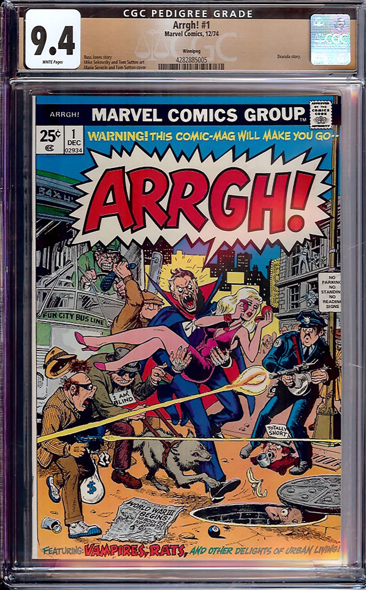 Arrgh! #1 (Marvel Comics, 1974) CGC 9.4