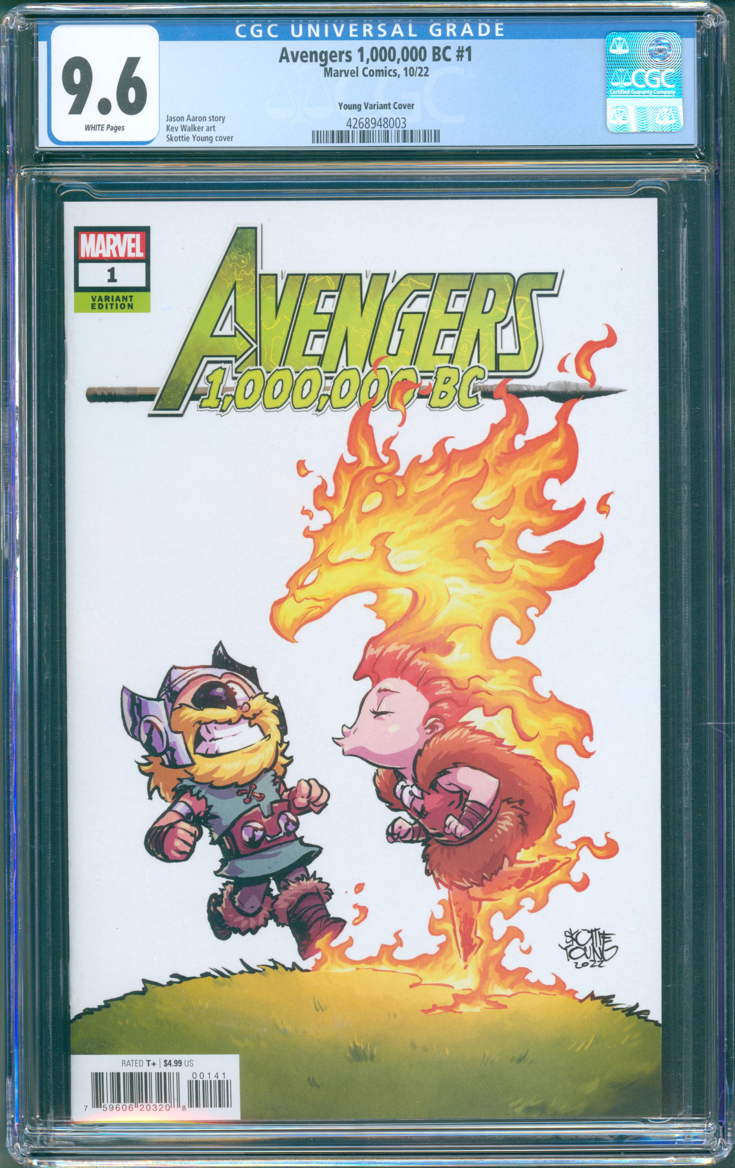 Avengers 1,000,000 BC #1 Young Variant (Marvel, 2022) CGC 9.6