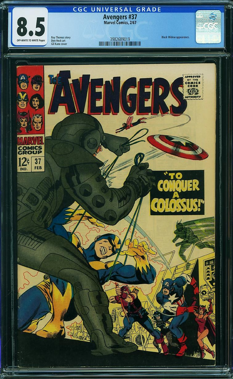 Avengers #37 (Marvel Comics, Feb 1967) CGC 8.5