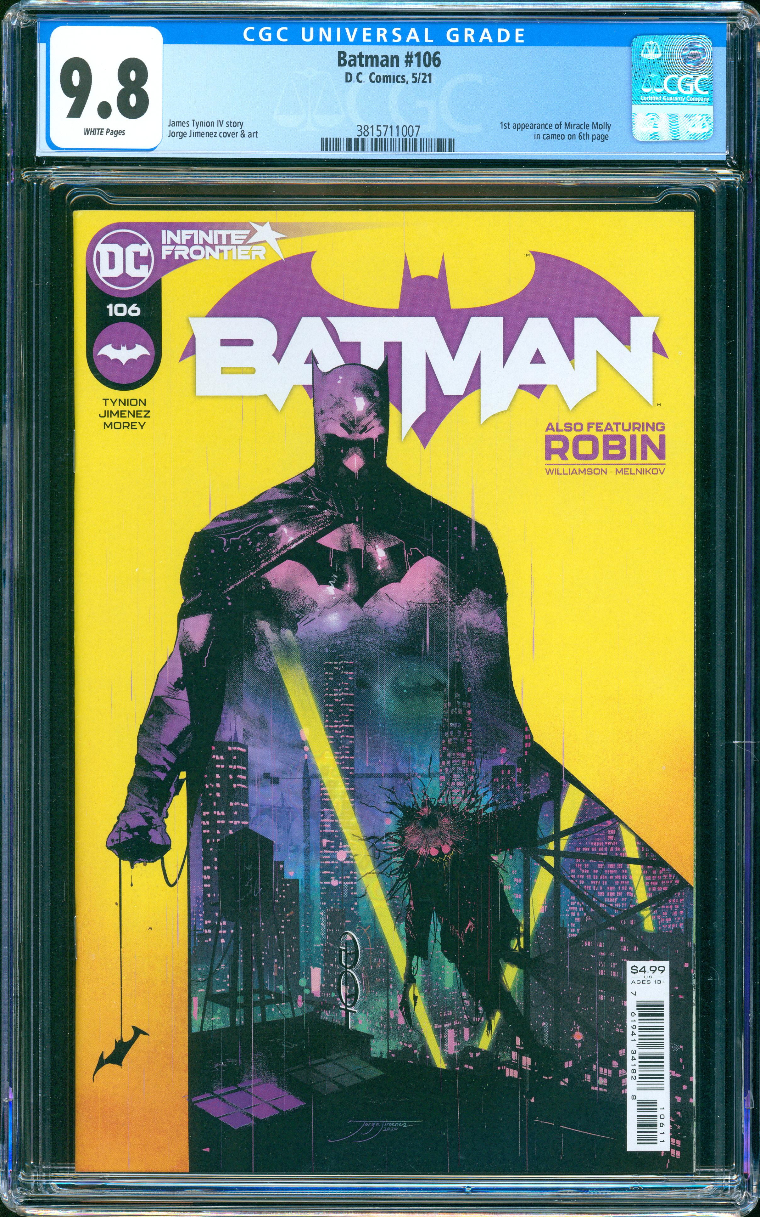 Batman #106 (2021, DC Comics) CGC 9.8