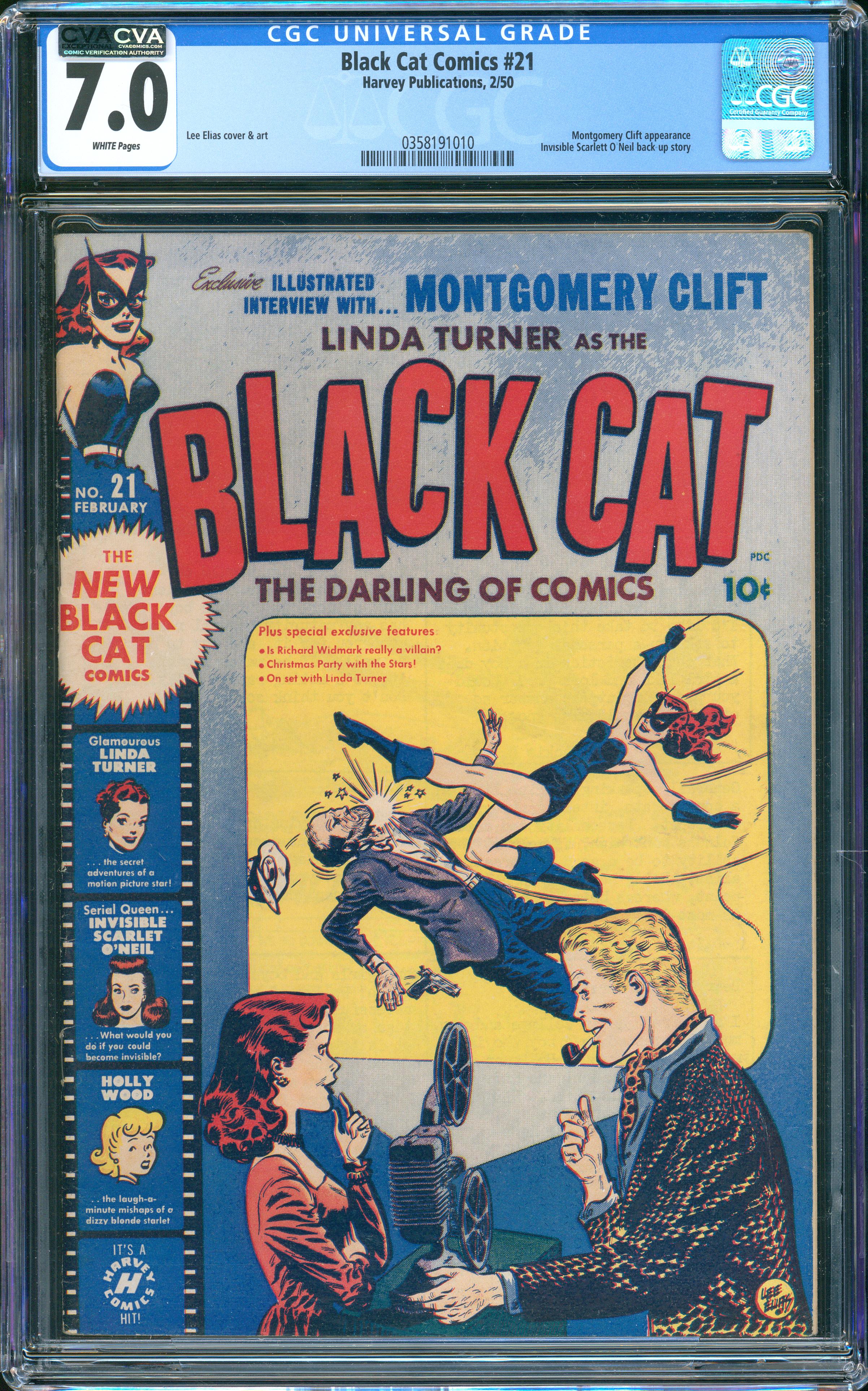 Black Cat Comics #21 (Harvey, 1950) CGC 7.0 - CVA Exceptional