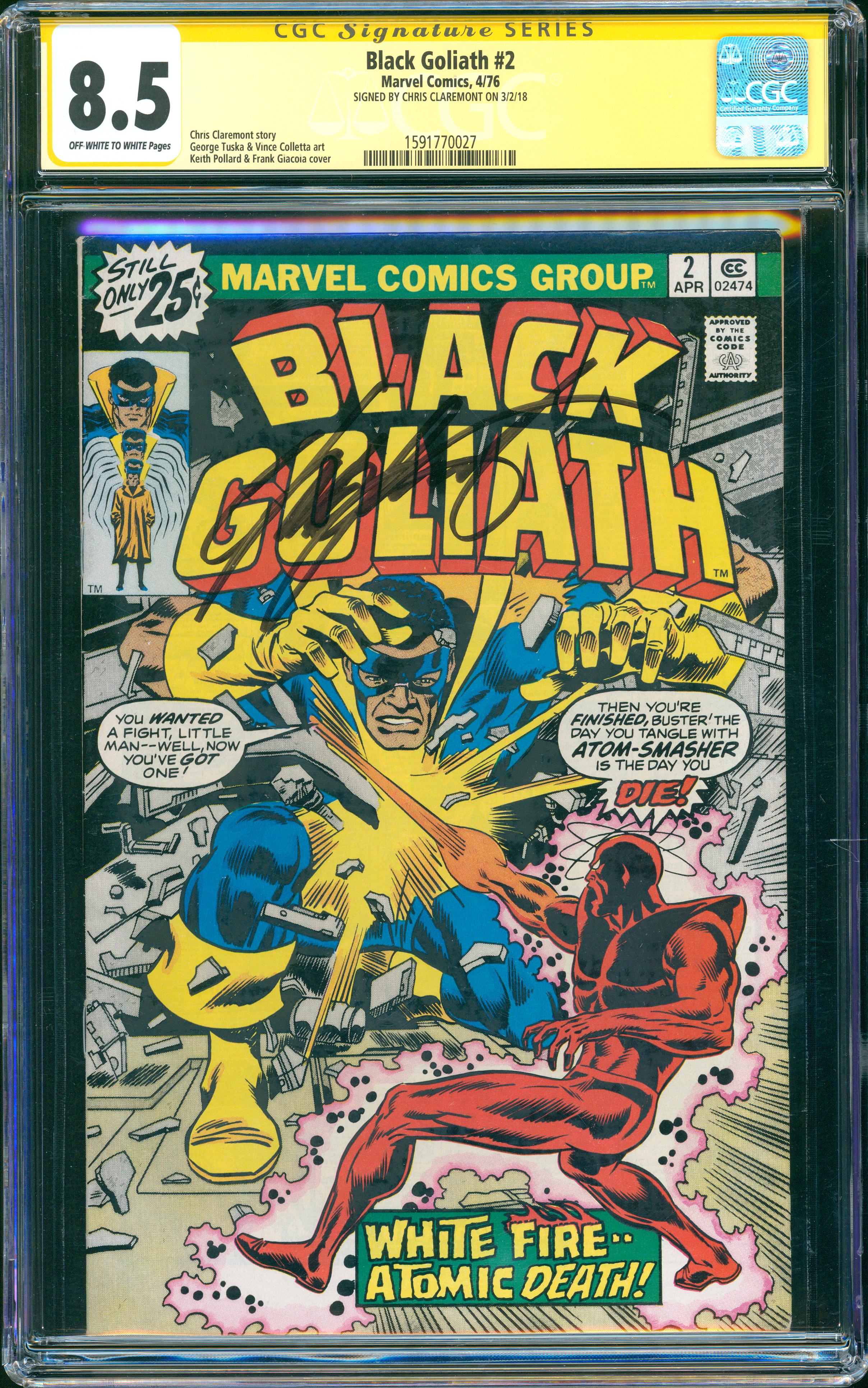Black Goliath #2 (Marvel, 1976) CGC 8.5 Signature Series (Chris Claremont)