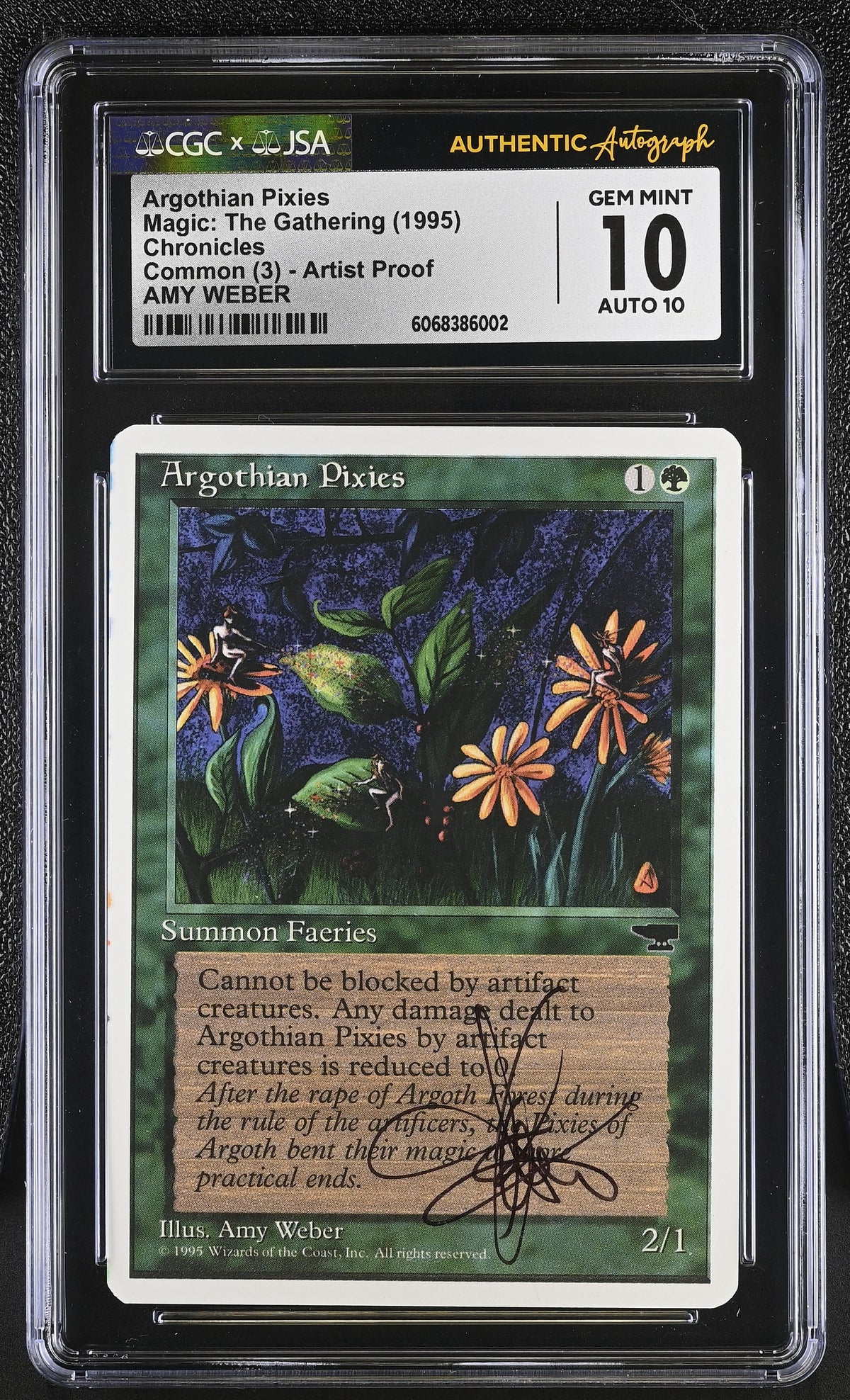 Argothian Pixies Artist Proof (Chronicles, 1995) CGC 10 / JSA Auto 10