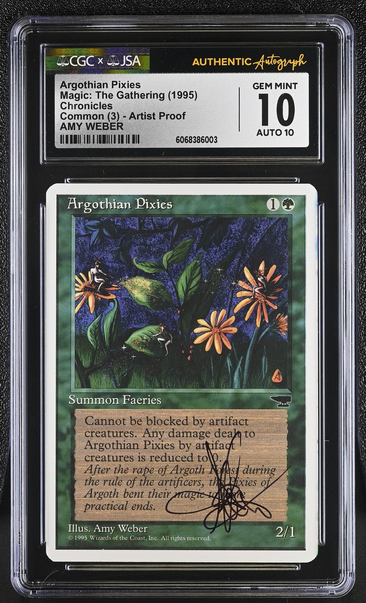 Argothian Pixies Artist Proof (Chronicles, 1995) CGC 10 / JSA Auto 10