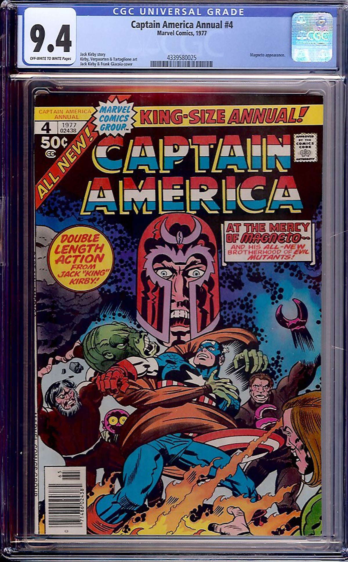 Captain America Annual #4 (Marvel, 1977) CGC 9.4