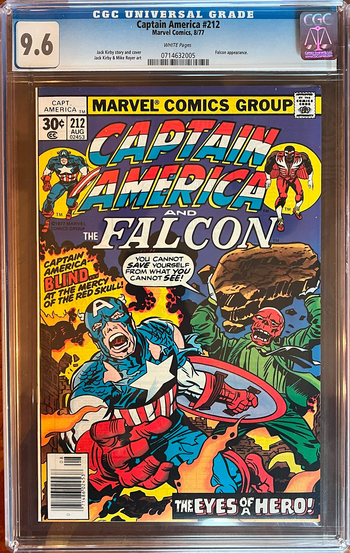 Captain America #212 (Marvel, 1977) CGC 9.6 WHITE Pages