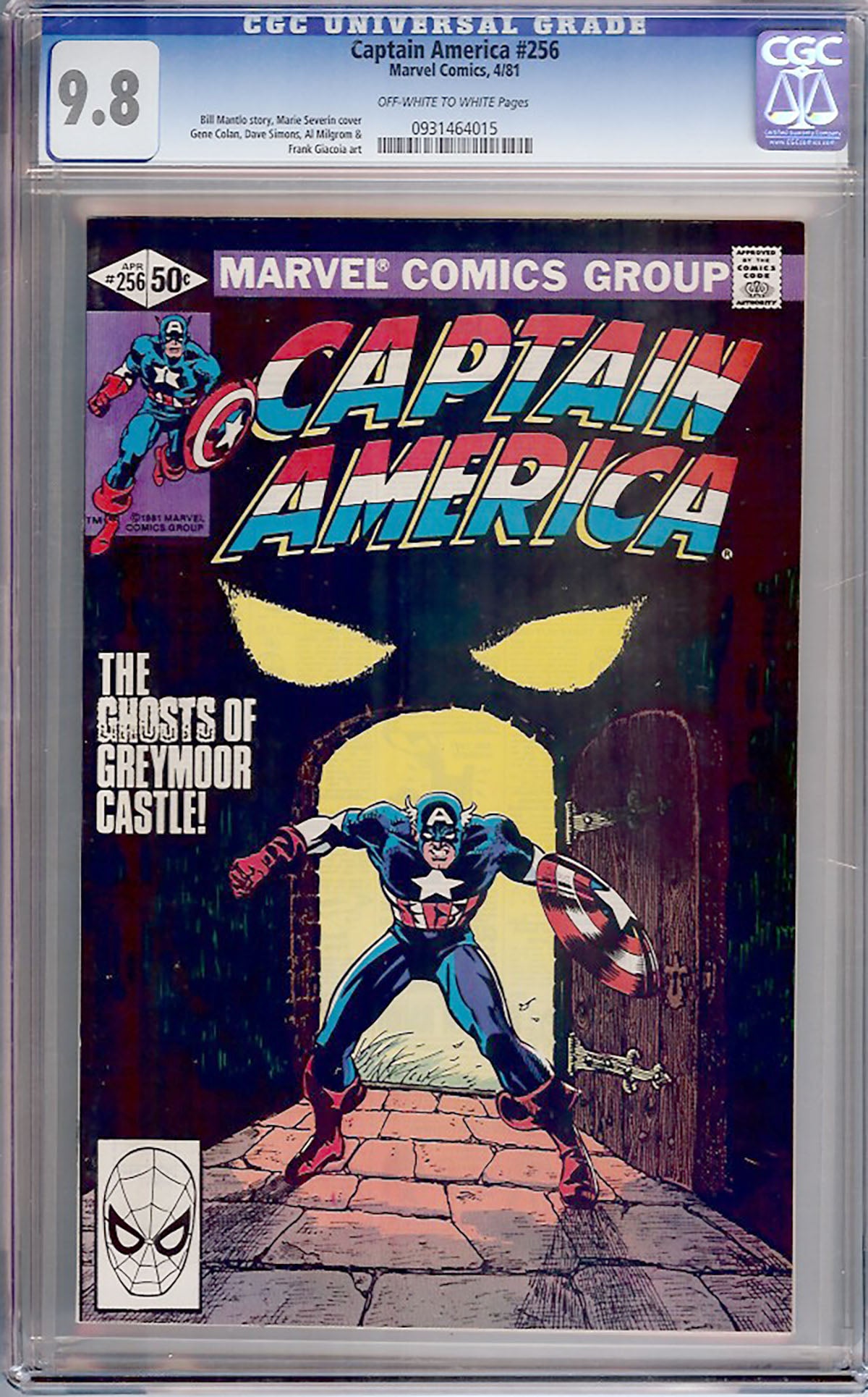 Captain America #256 (Marvel, 1981) CGC 9.8 - Highest Graded!