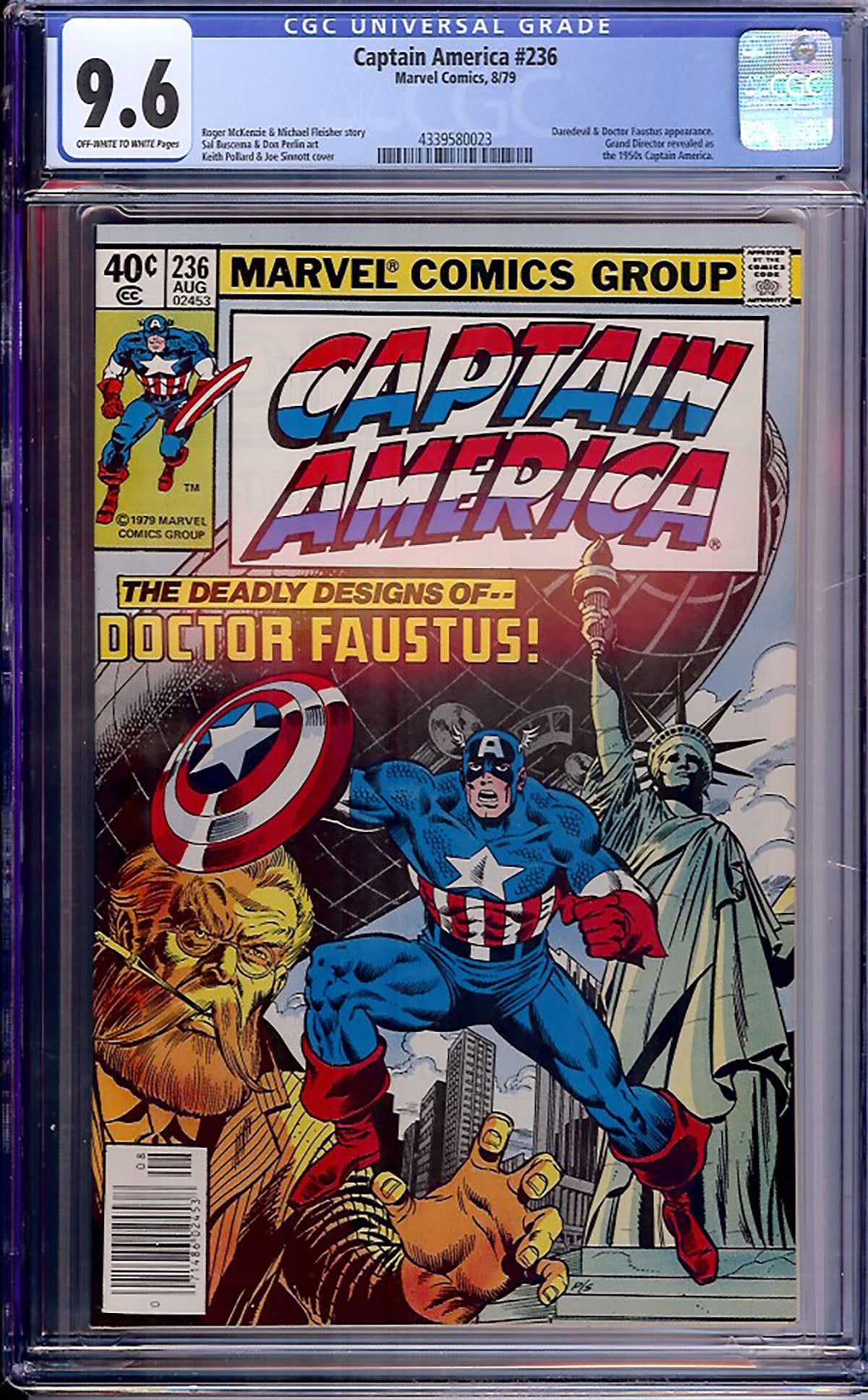 Captain America #236 (Marvel, 1979) CGC 9.6