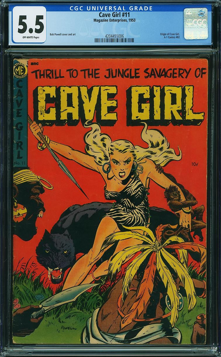 Cave Girl #11 (Magazine Enterprises, 1953) CGC 5.5