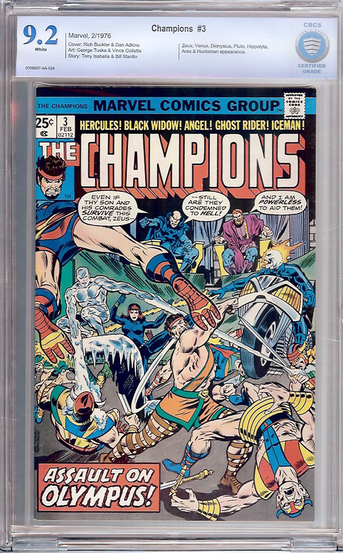 Champions #3 (Marvel, 1976) CBCS 9.2