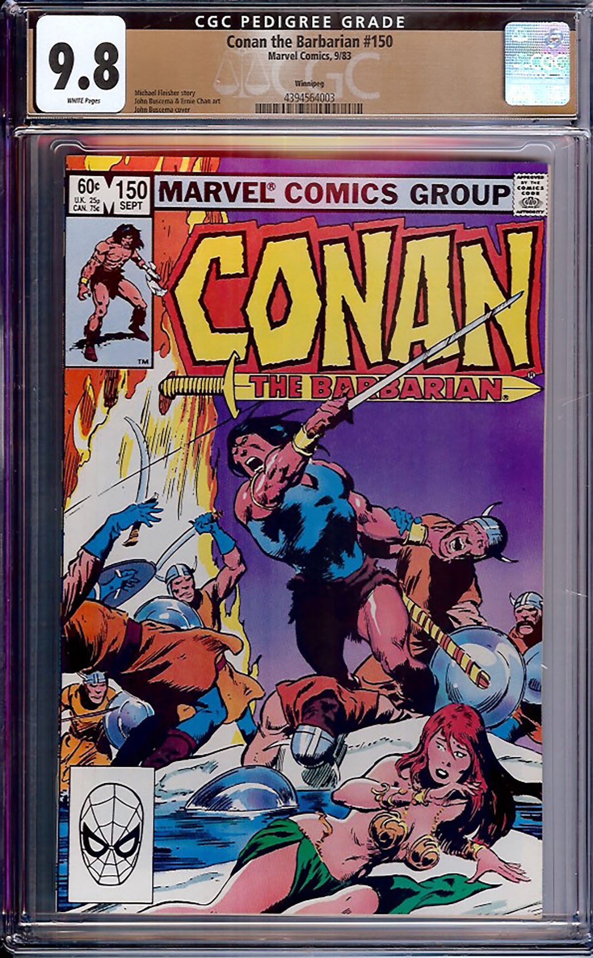 Conan the Barbarian #150 (1983, Marvel) CGC 9.8