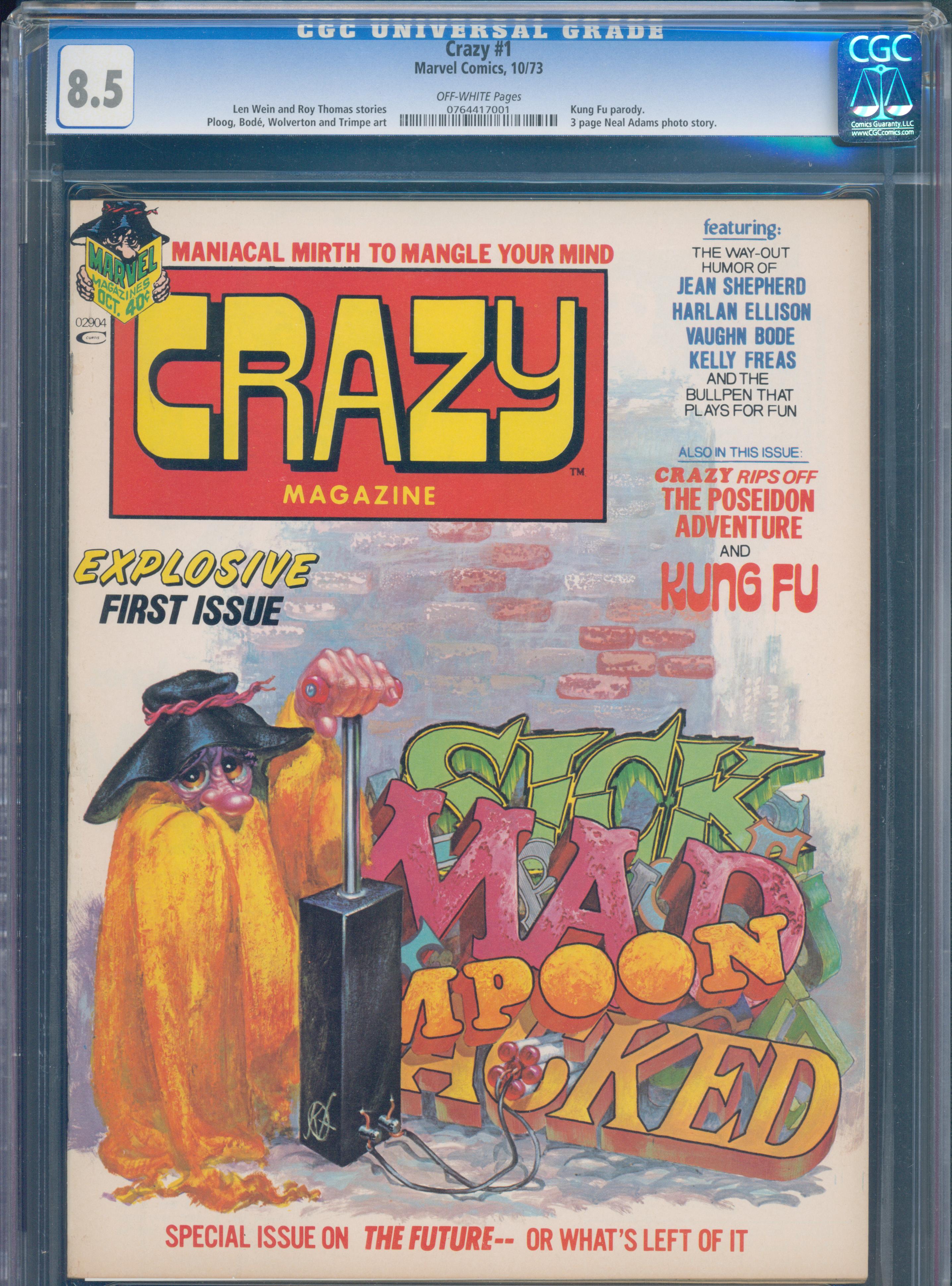 Crazy #1 (Marvel, 1973) CGC 8.5