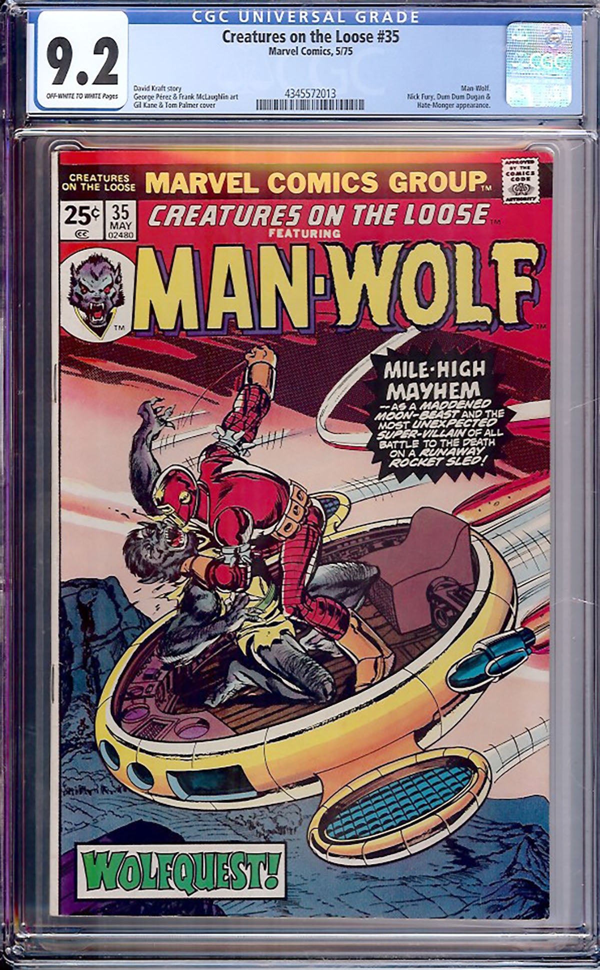 Creatures on the Loose #35 (Marvel, 1975) CGC 9.2