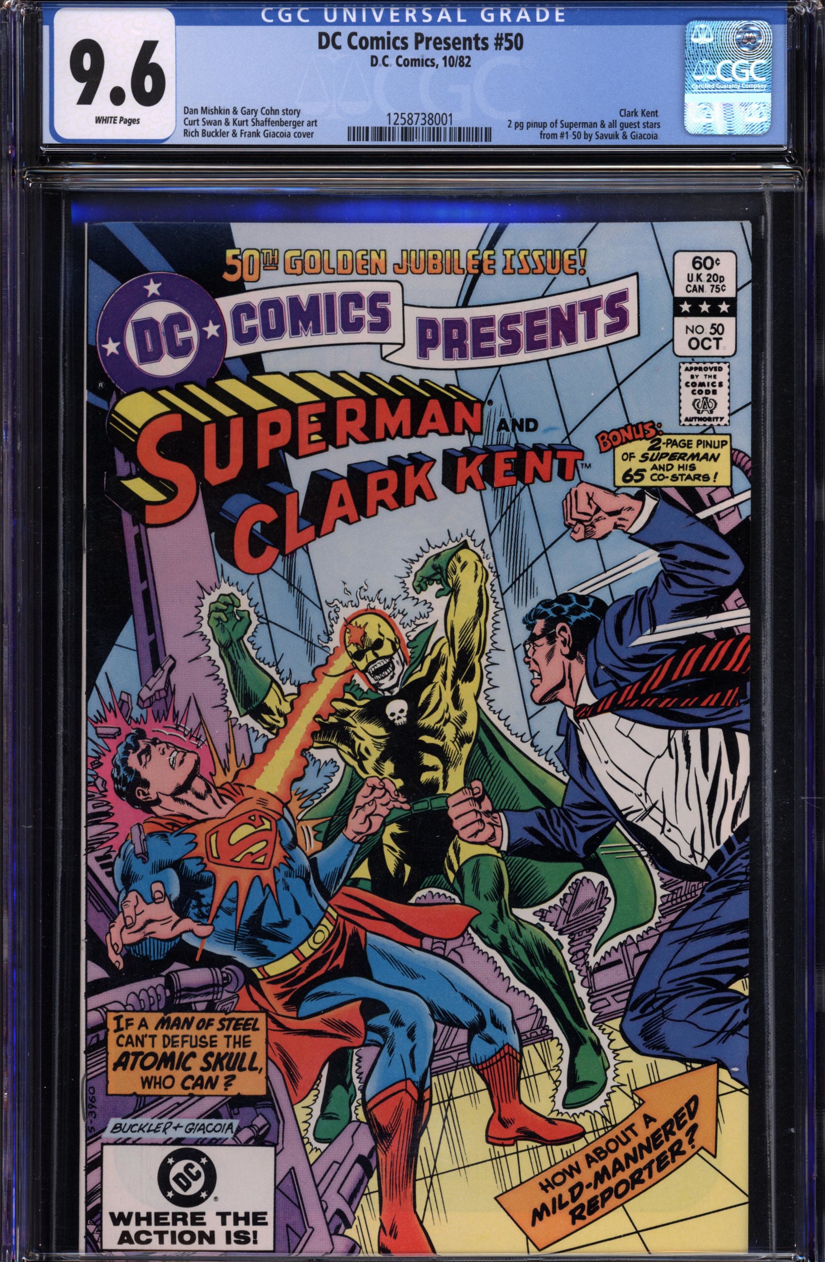 DC Comics Presents #50 (1982 DC) CGC 9.6 – Anniversary Issue