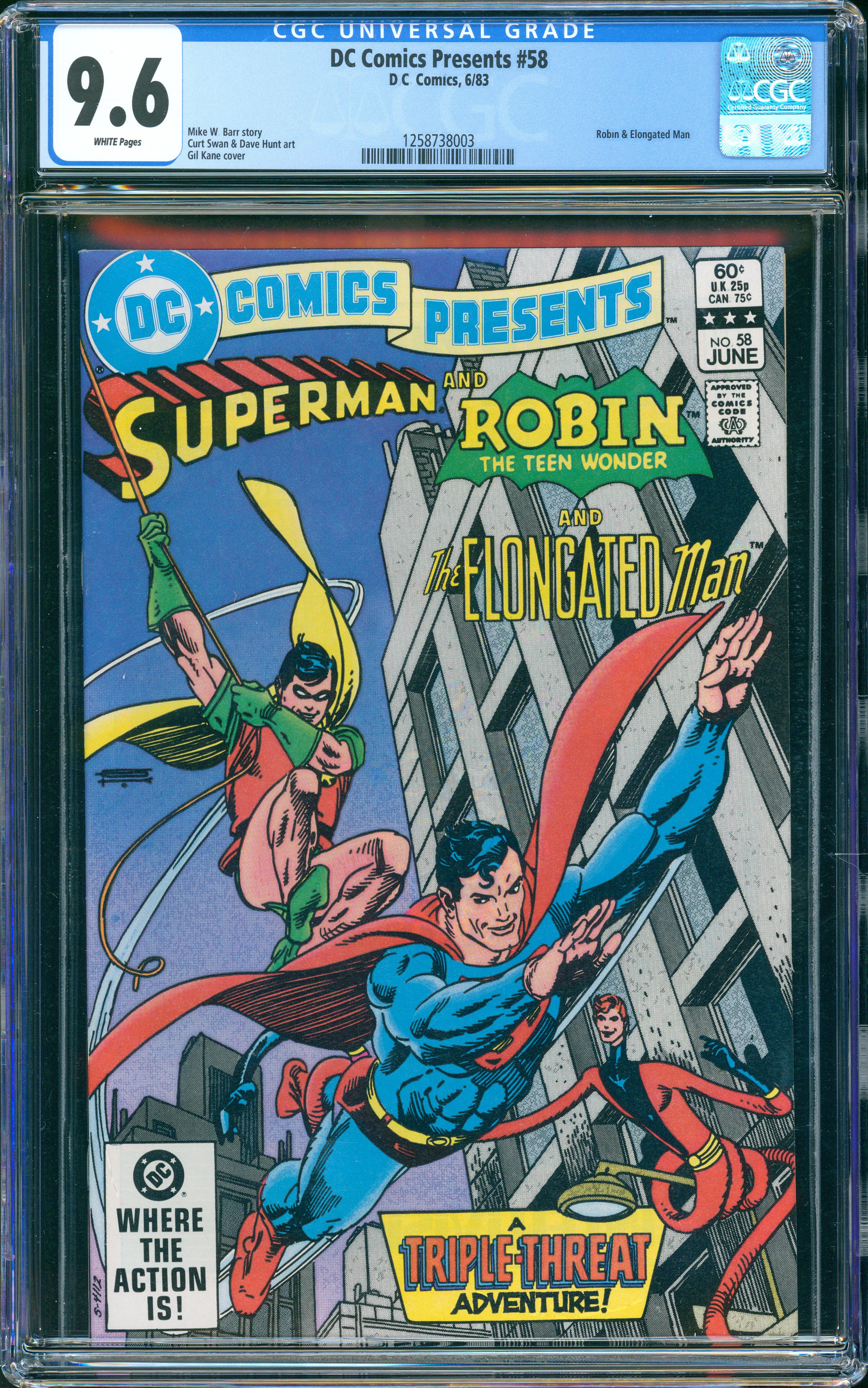 DC Comics Presents #58 (1983 DC) CGC 9.6