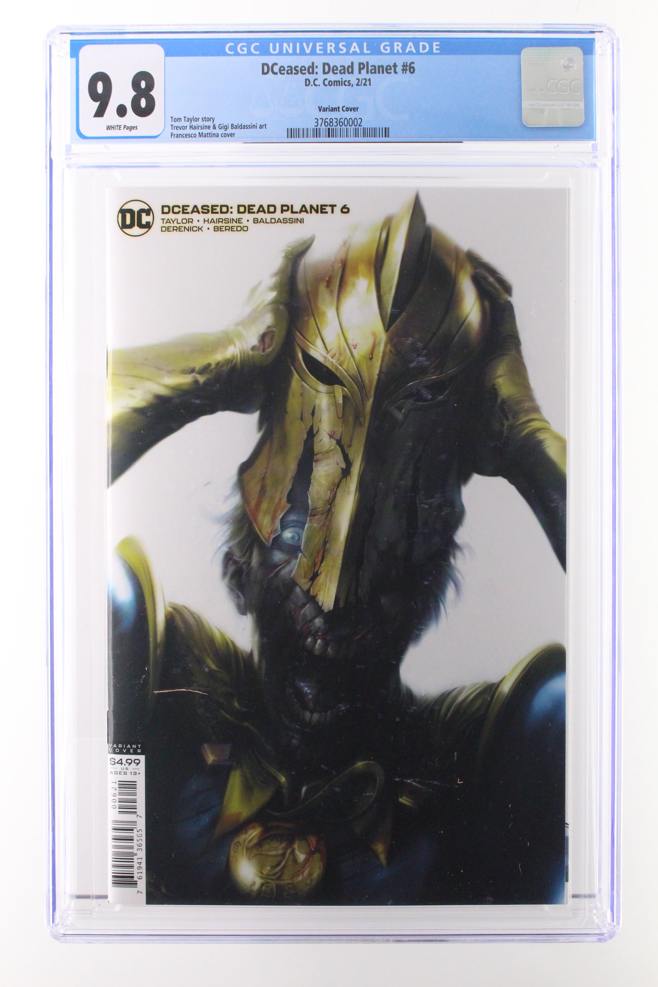 DCeased: Dead Planet #6 (2021 DC) CGC 9.8 Variant