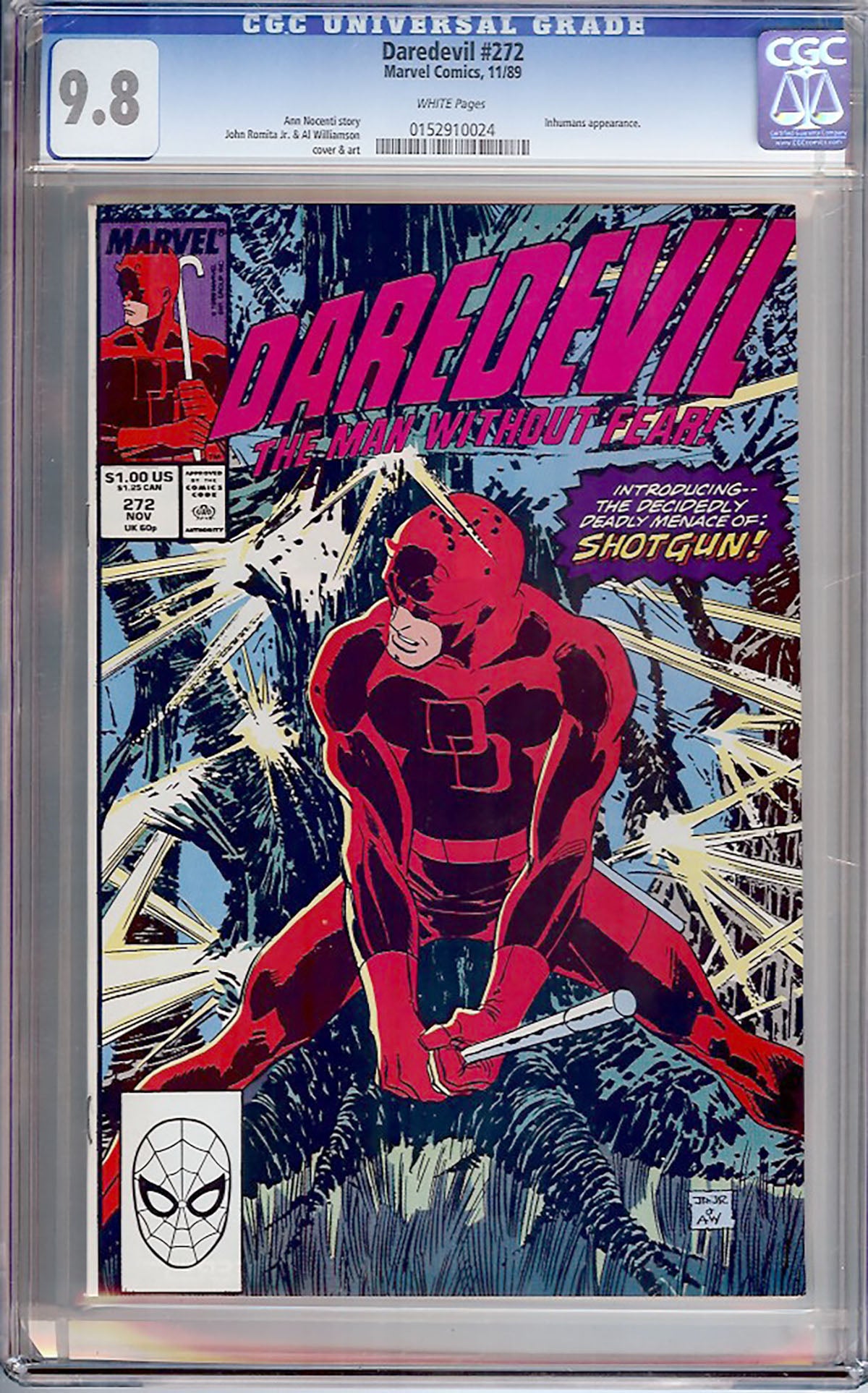 Daredevil #272 (Marvel, 1989) CGC 9.8 - Highest Graded!