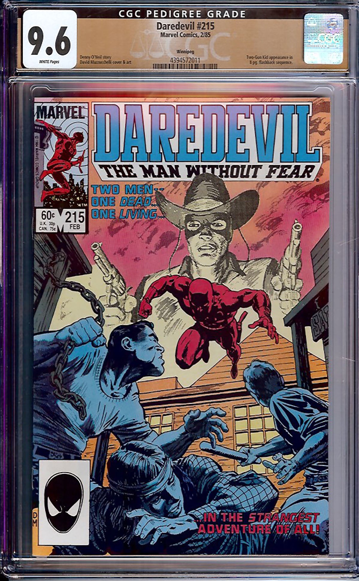 Daredevil #215 (Marvel, 1985) CGC 9.6 White Pages