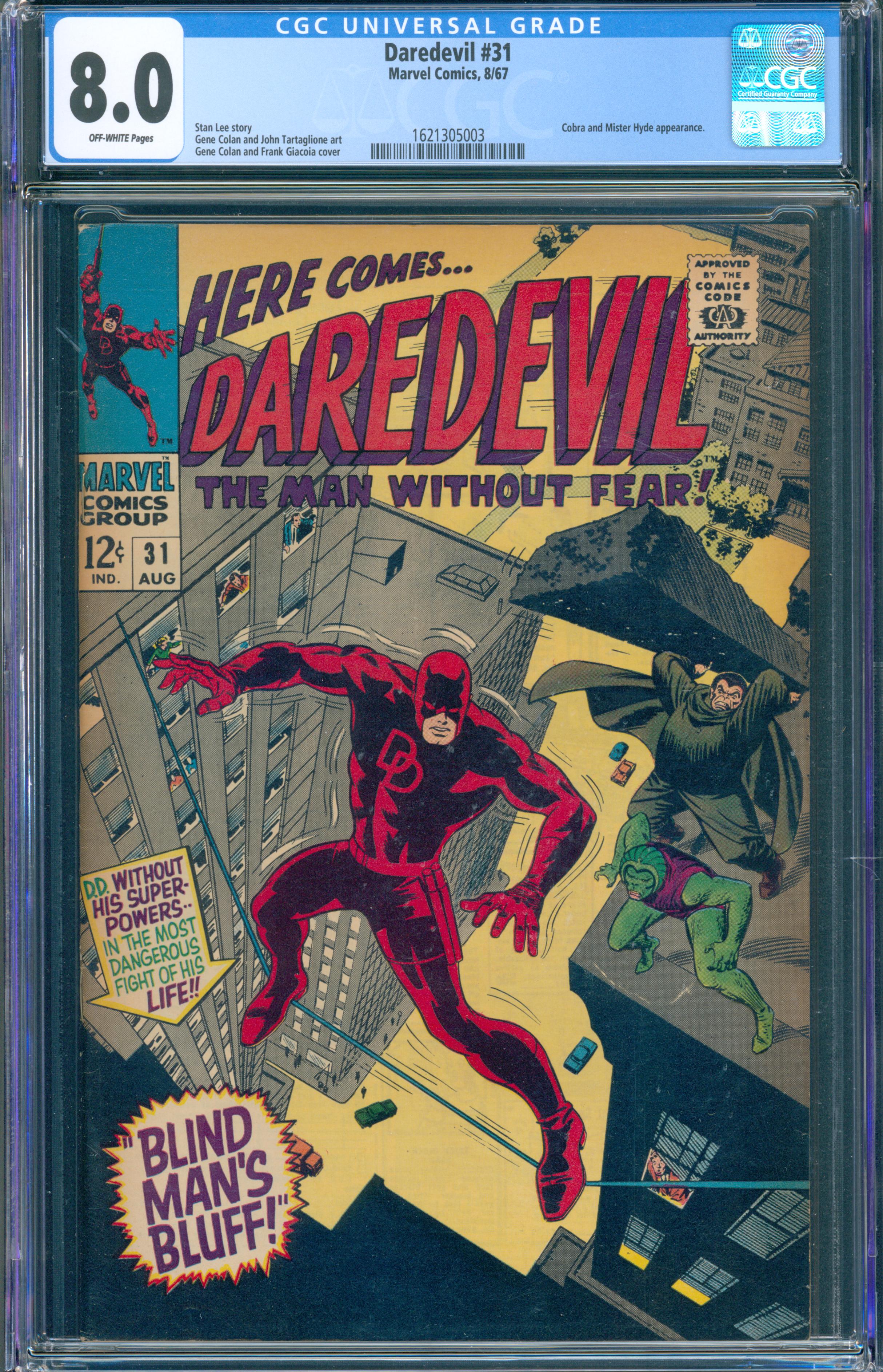 Daredevil #31 (Marvel, 1967) CGC 8.0