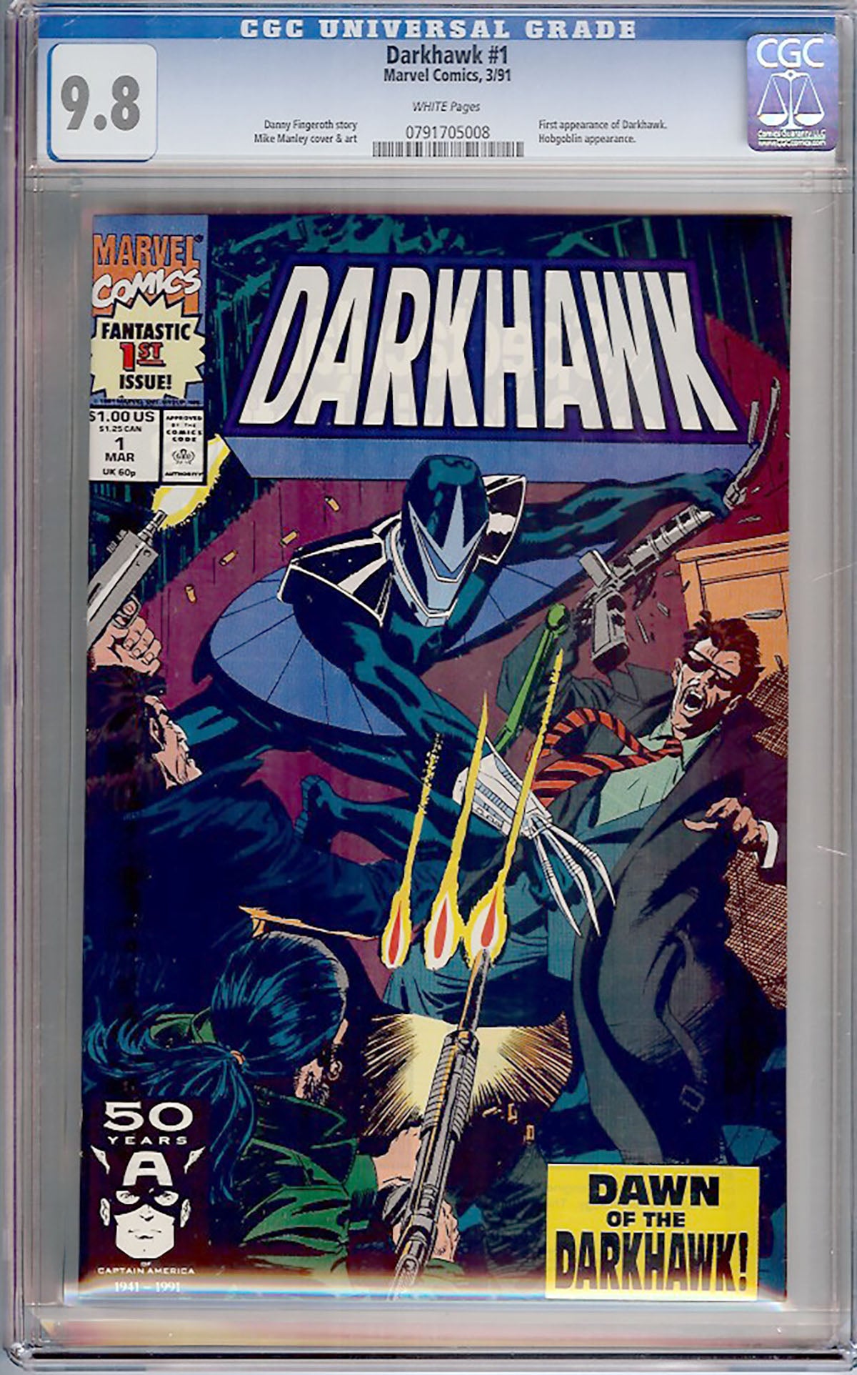 Darkhawk #1 (Mar 1991) CGC 9.8 – KEY (1st Appearance)