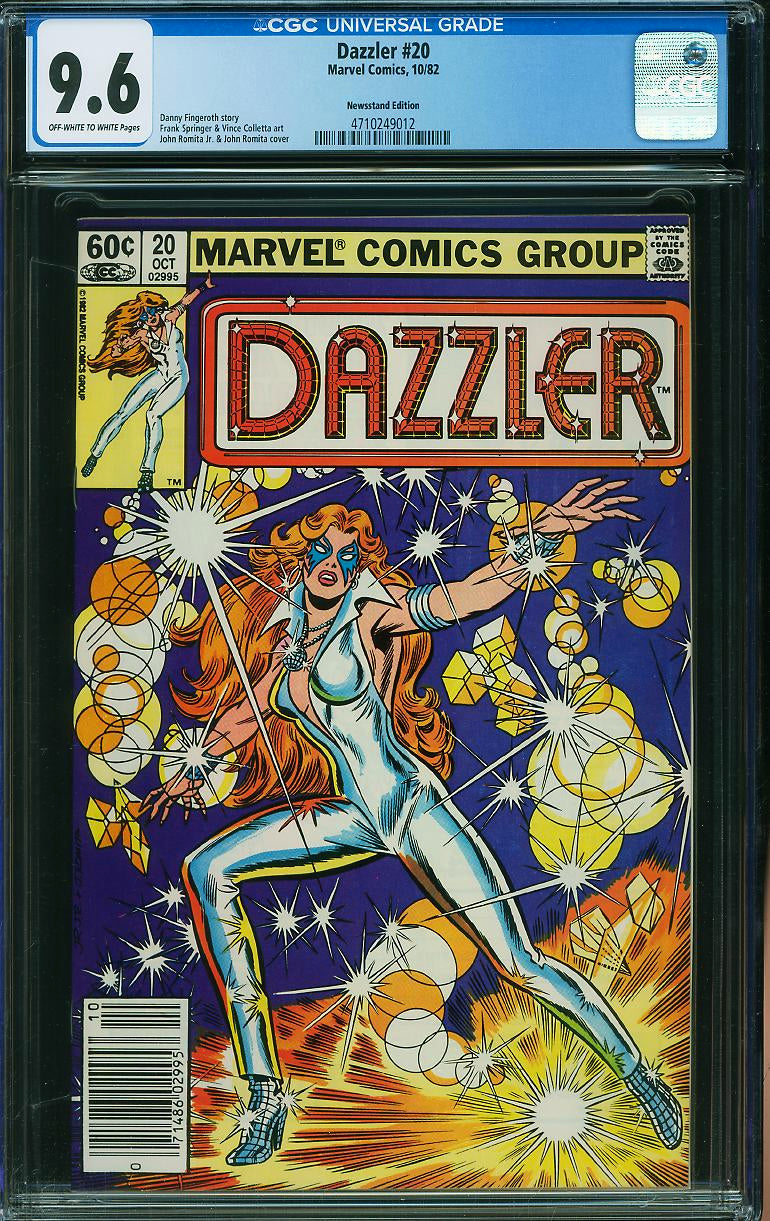 Dazzler #20 (1982) CGC 9.6 | Newsstand Edition