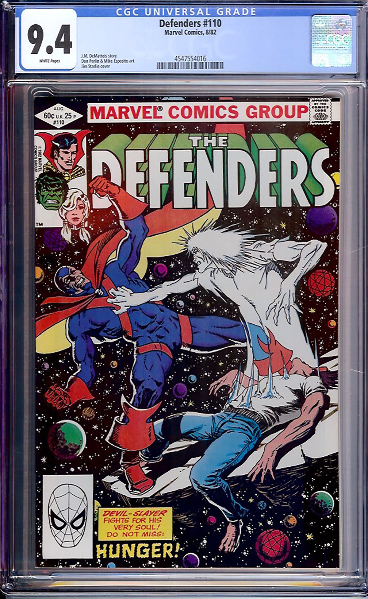 Defenders #110 (Marvel, 1982) CGC 9.4