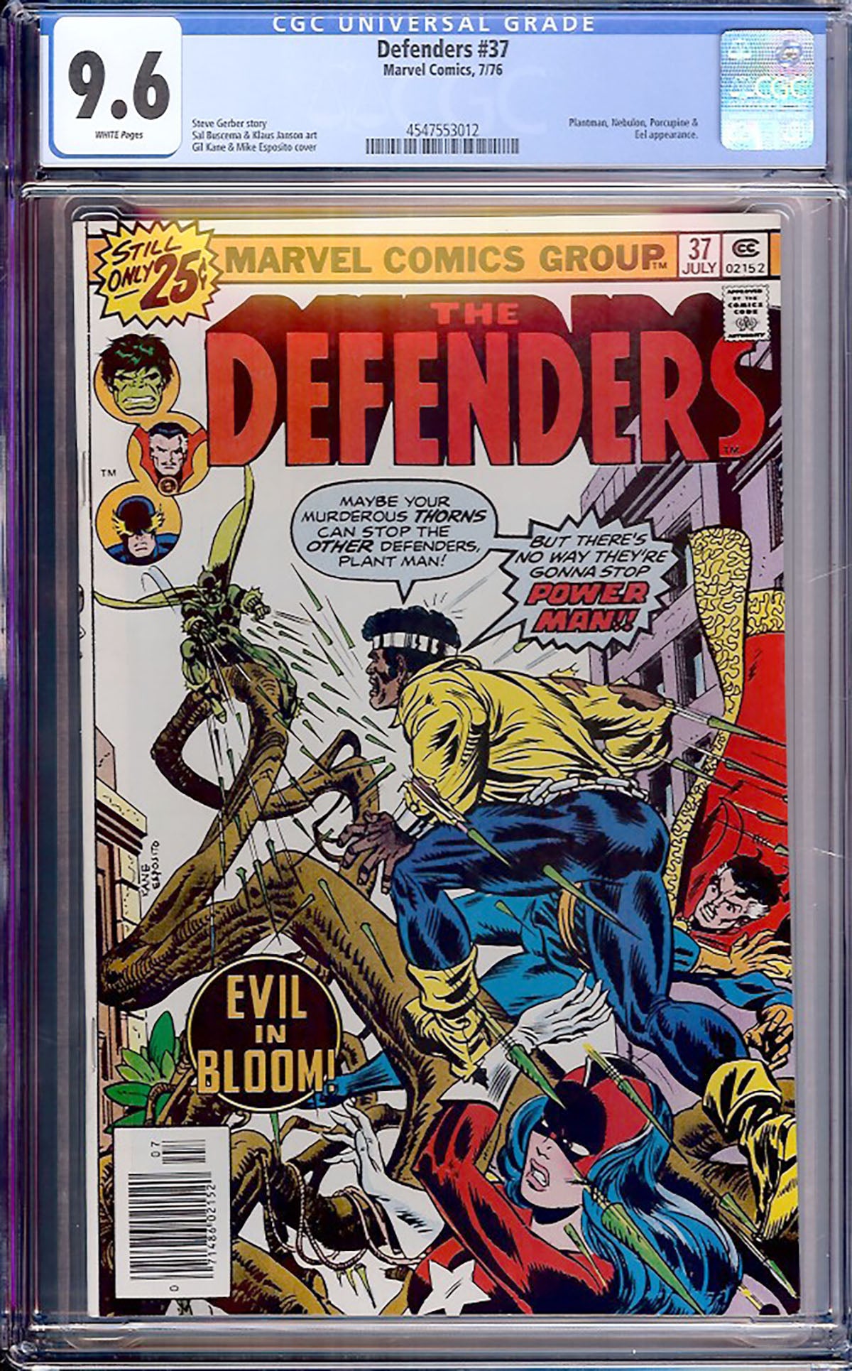 Defenders #37 (Marvel, 1976) CGC 9.6 White Pages