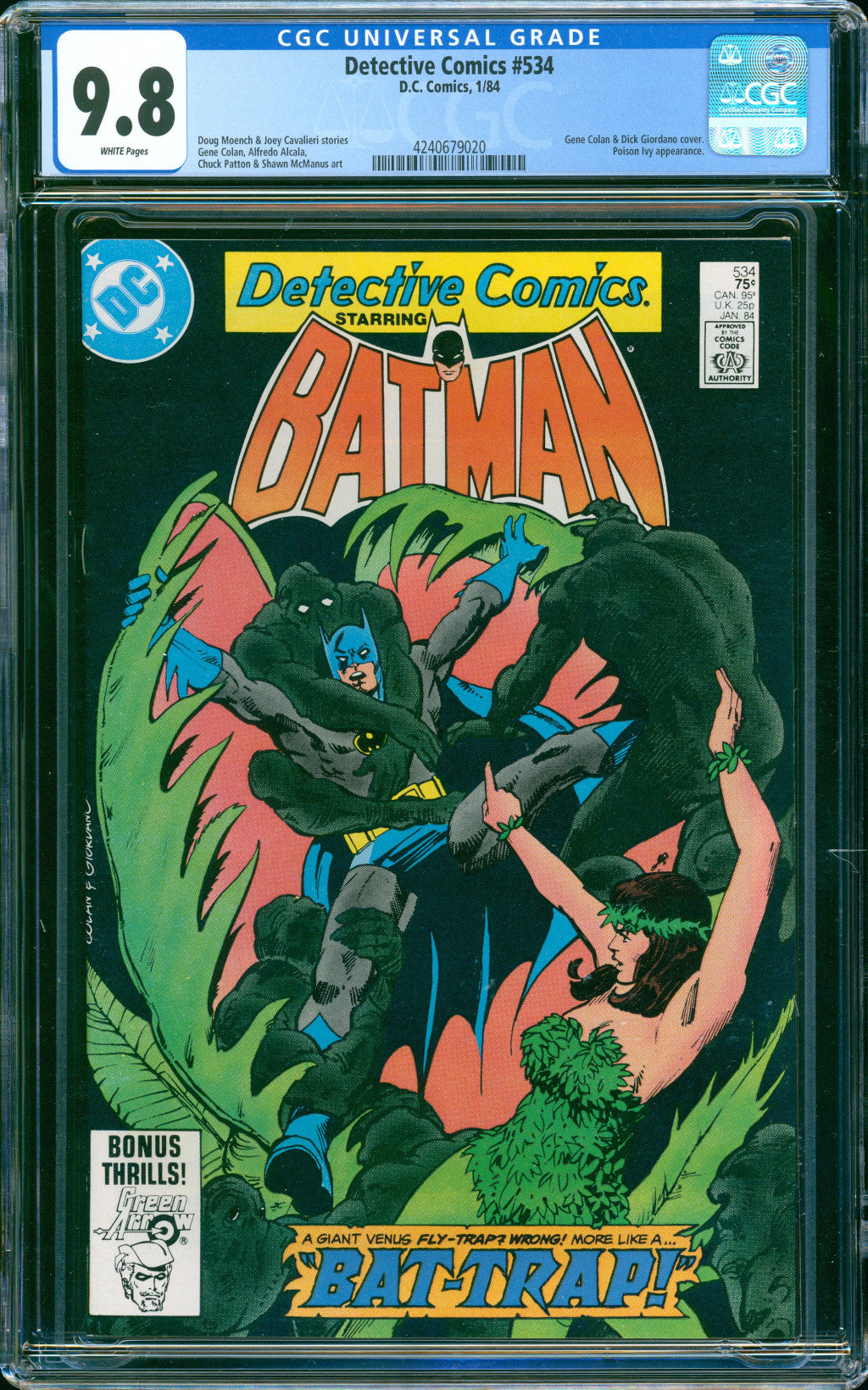 Detective Comics #534 (DC Comics, 1984) CGC 9.8 — Highest Graded Copy