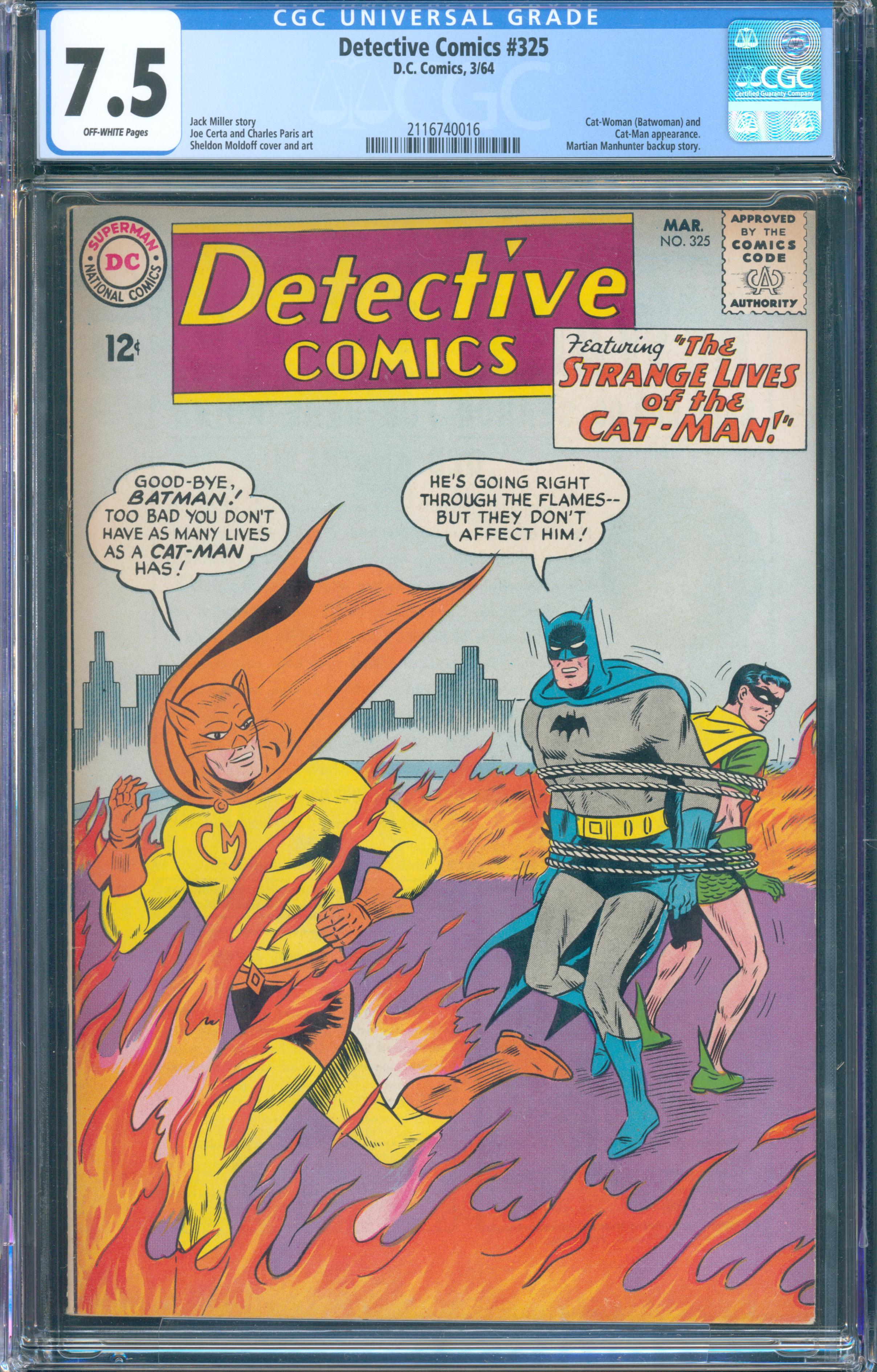 Detective Comics #325 (DC Comics, 1964) CGC 7.5