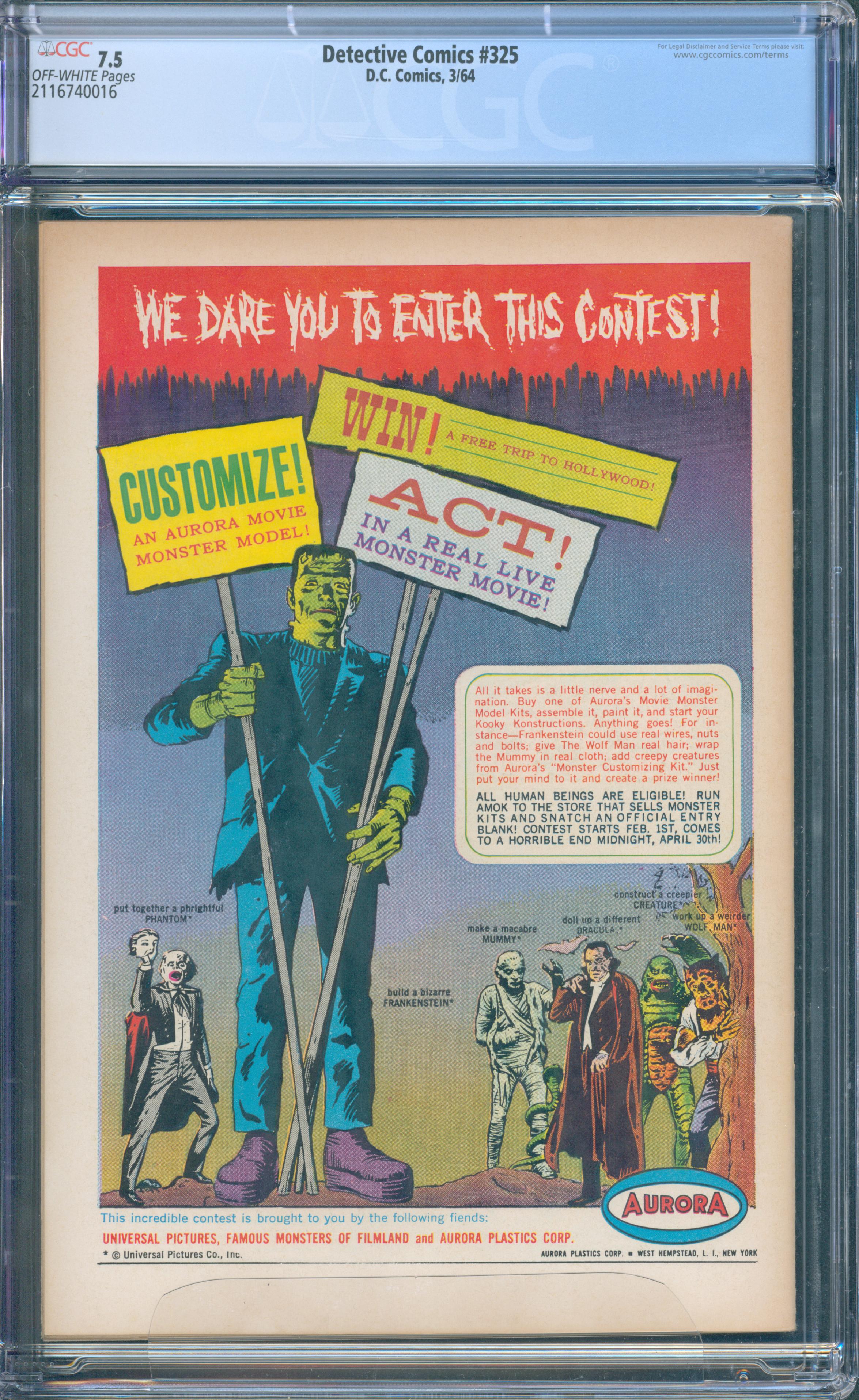 Detective Comics #325 (DC Comics, 1964) CGC 7.5