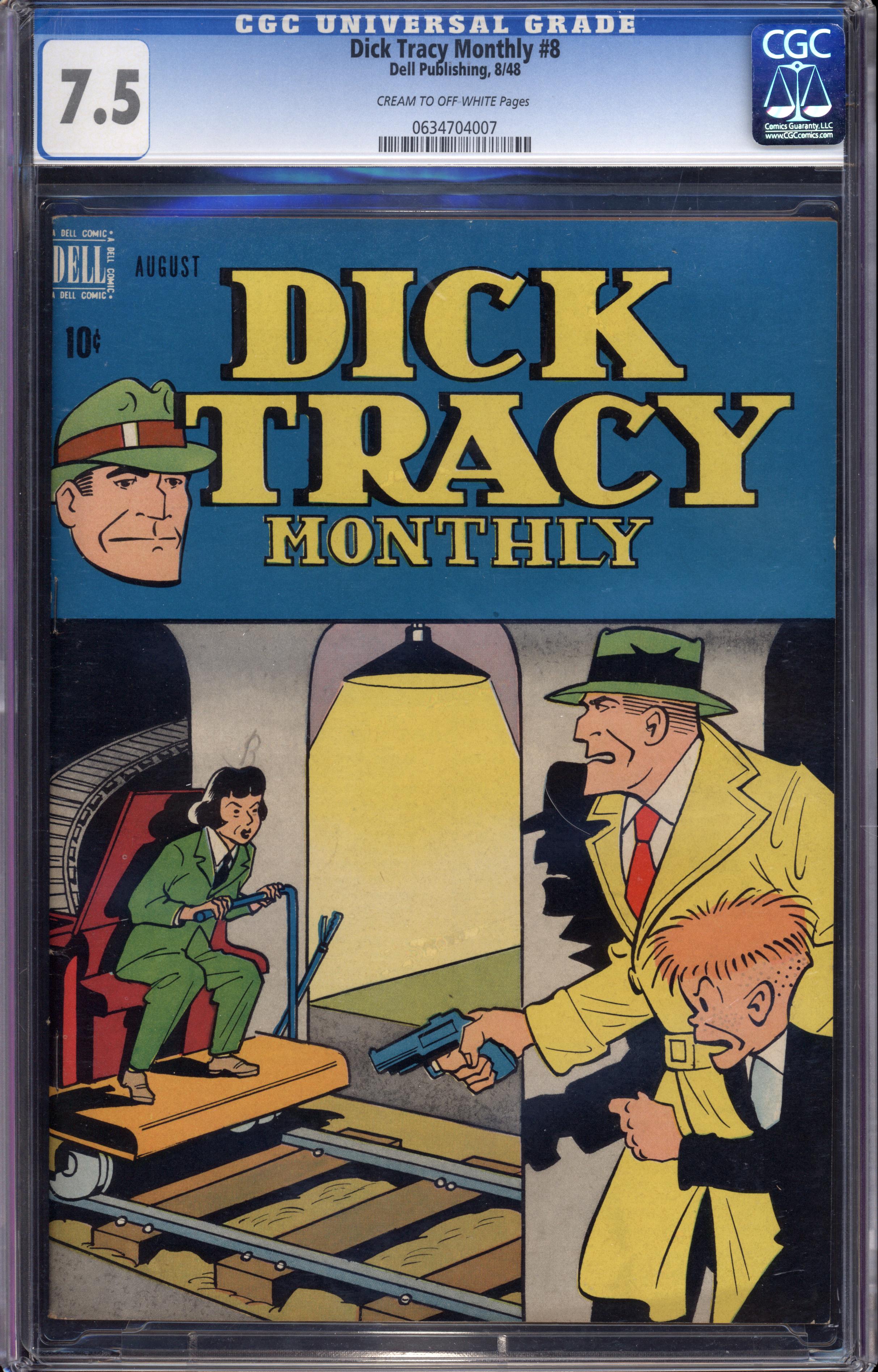 Dick Tracy Monthly #8 (Dell Publishing, 1948) CGC 7.5 — 3rd Highest