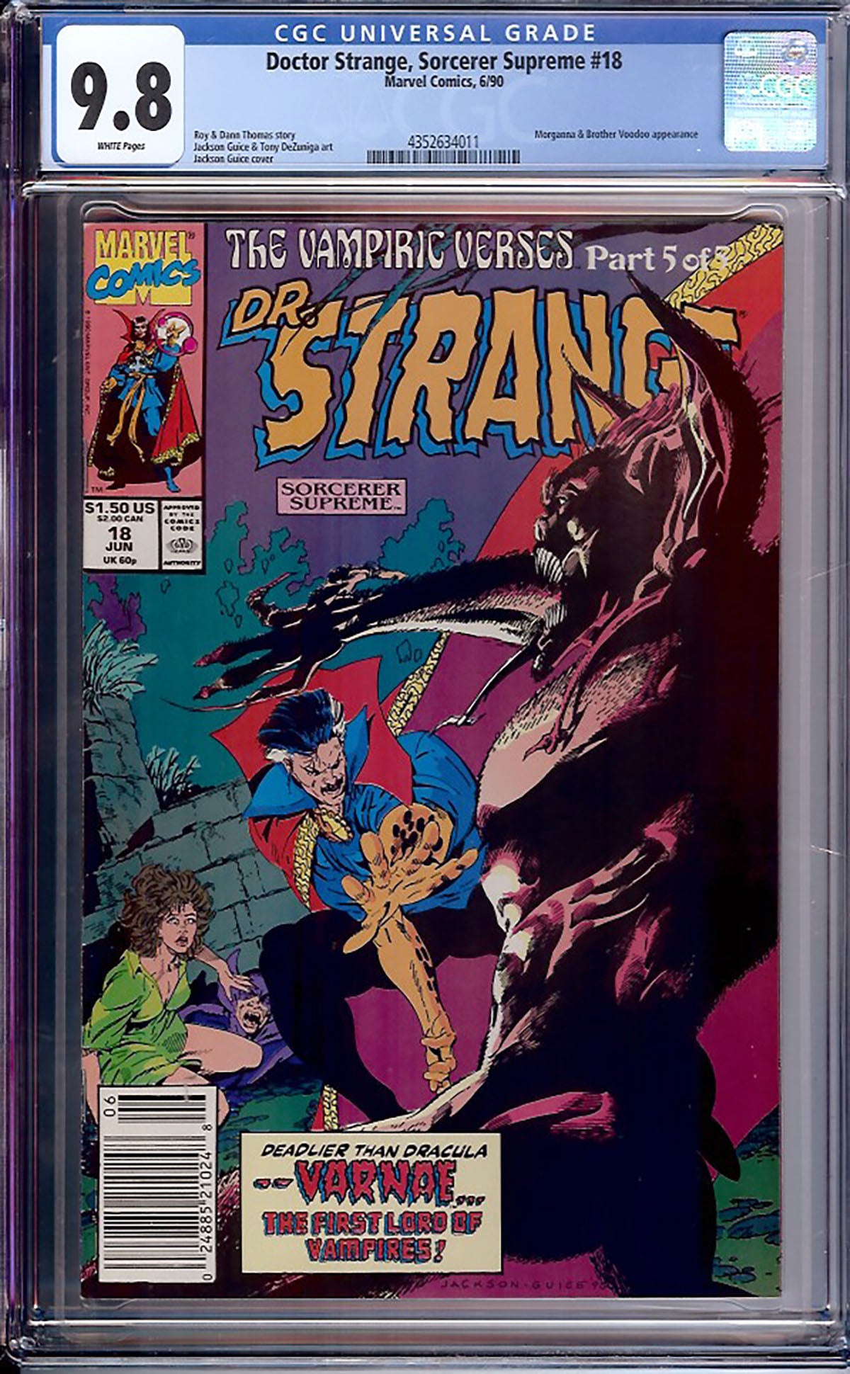 Doctor Strange, Sorcerer Supreme #18 (Marvel, 1990) CGC 9.8 – Highest Graded