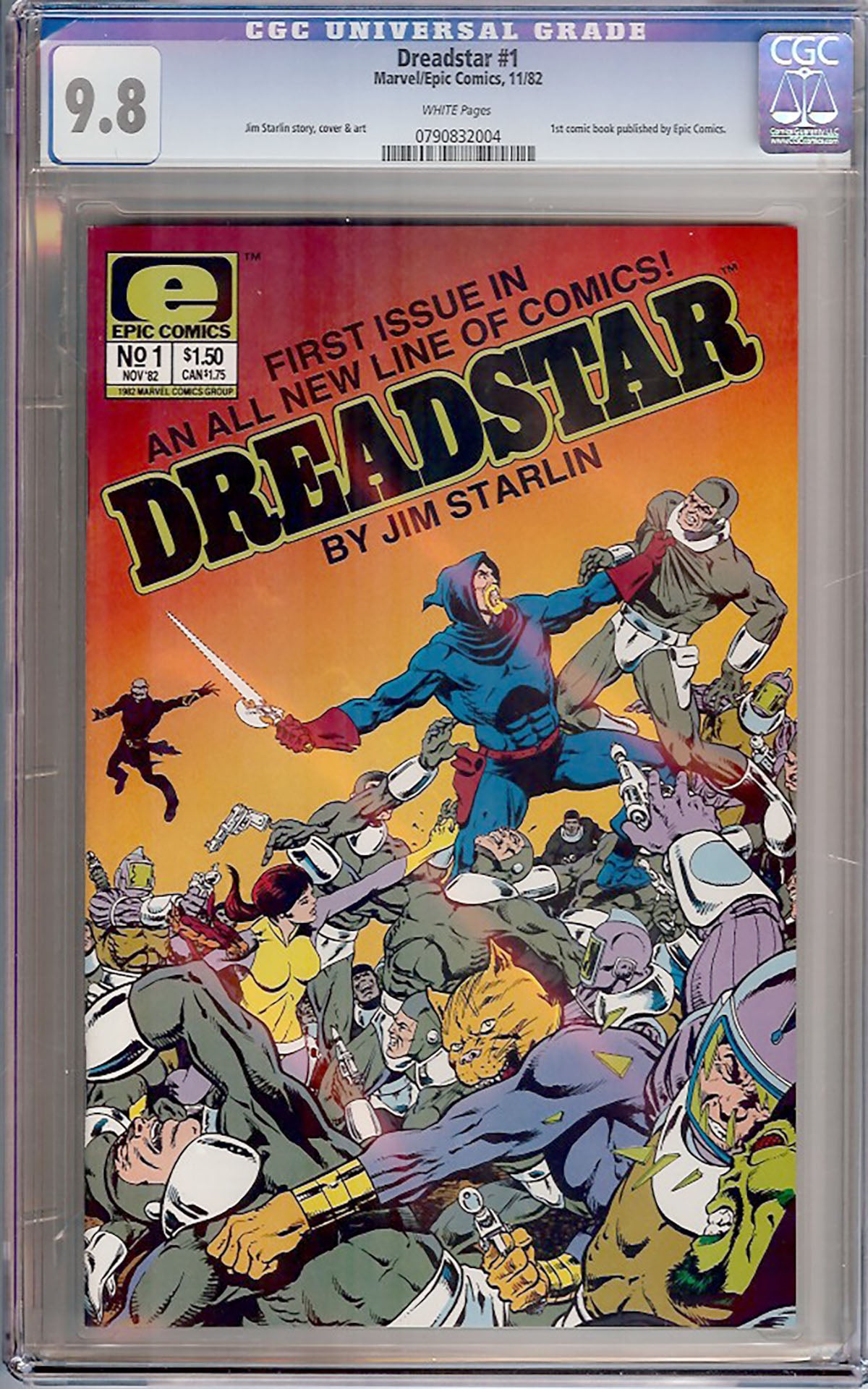 Dreadstar #1 (Marvel/Epic Comics, 1982) CGC 9.8