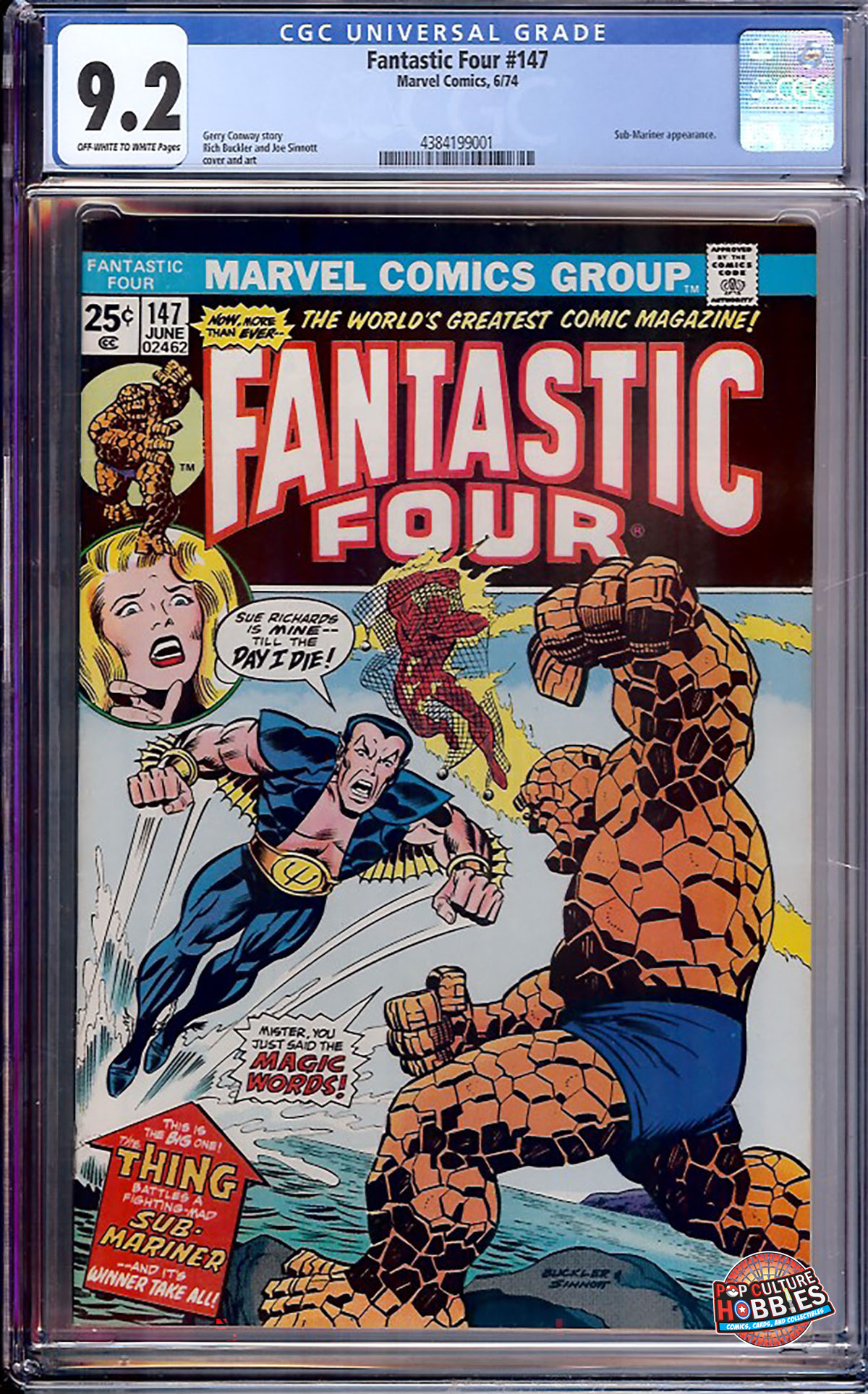 Fantastic Four #147 (Marvel, 1974) CGC 9.2