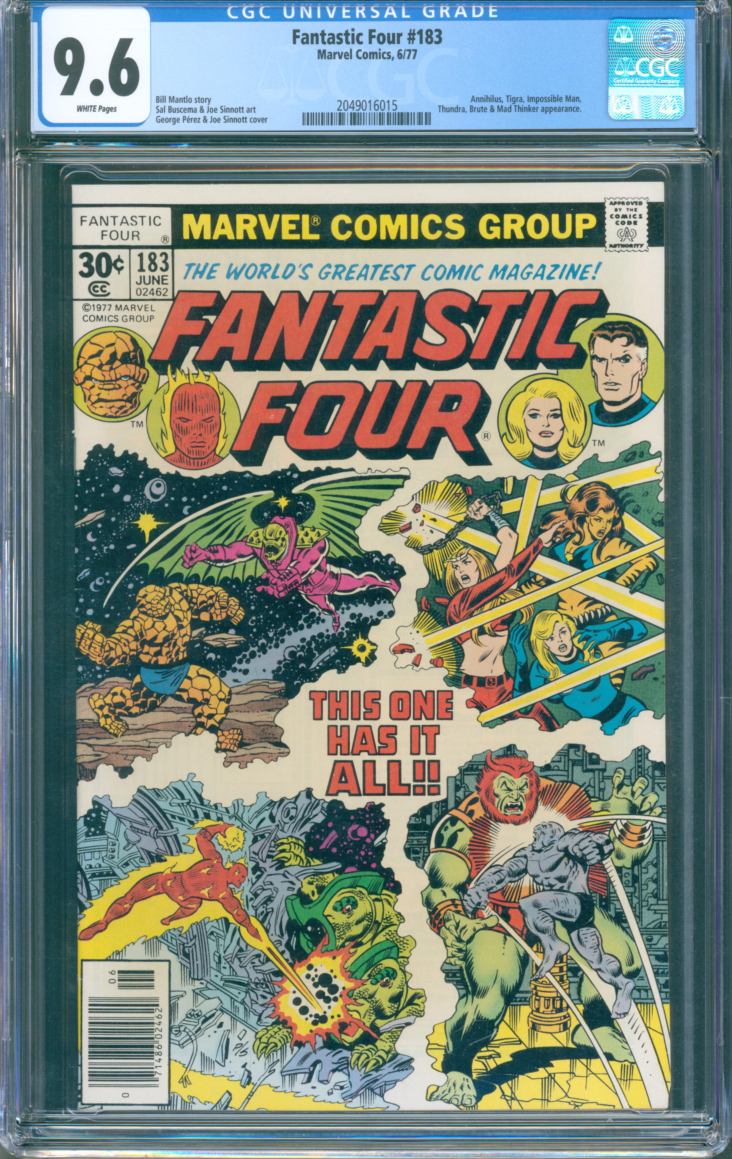 Fantastic Four #183 (Marvel, 1977) CGC 9.6